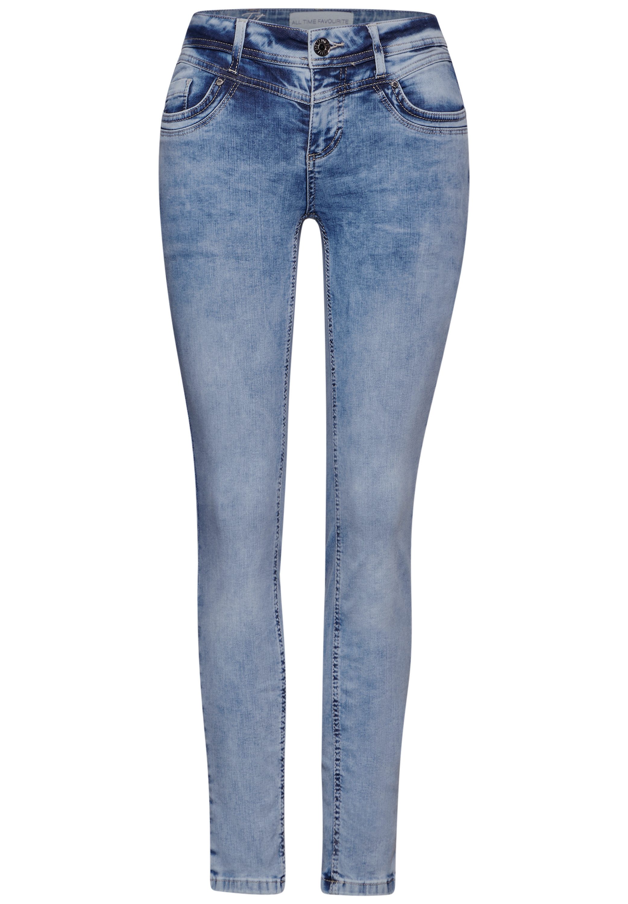 STREET ONE Skinny fit jeans Style York in five-pocketsstijl