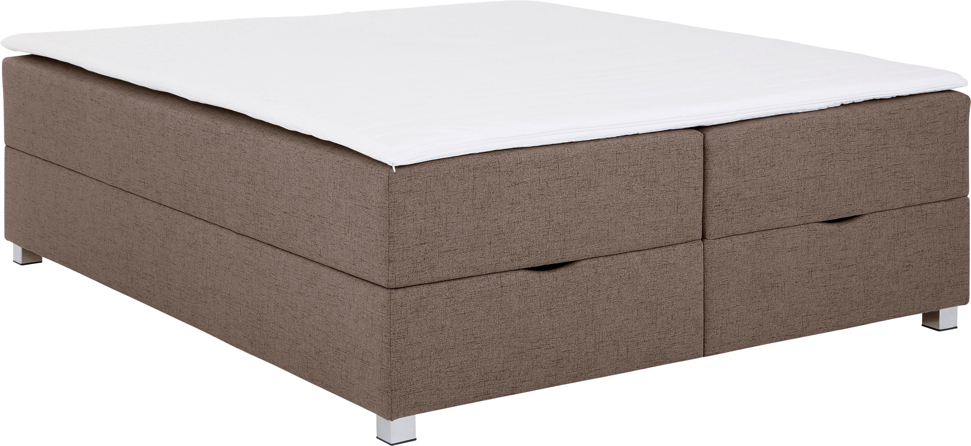 INOSIGN Boxspring Alexis zonder hoofdbord - ideaal voor ruimtes met schuine plafonds, in 4 breedten