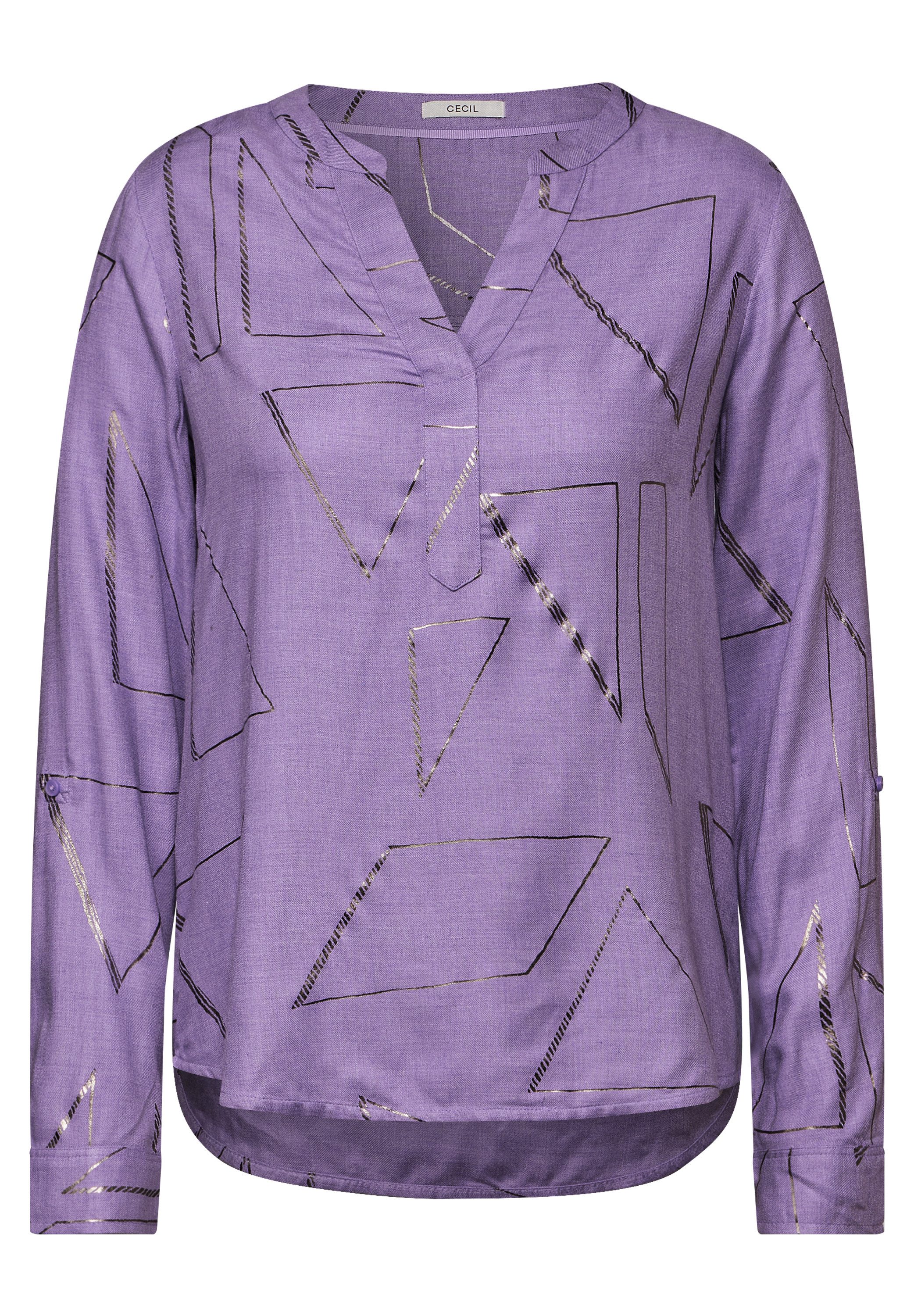 Cecil Blouse met lange mouwen met folieprint