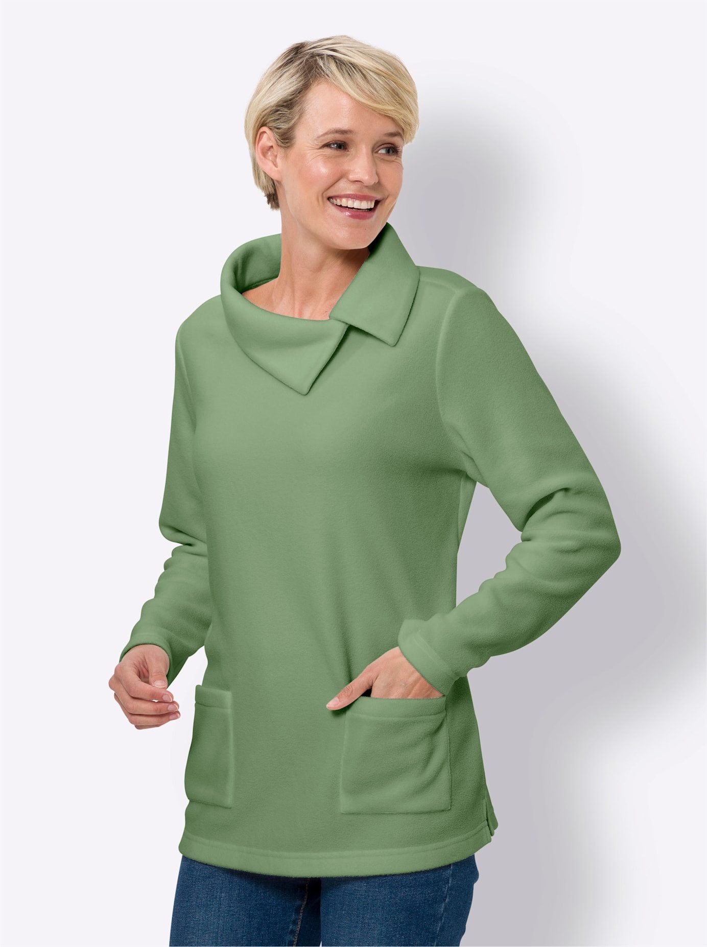 Classic Basics Fleece-shirt Fleeceshirt (1-delig)