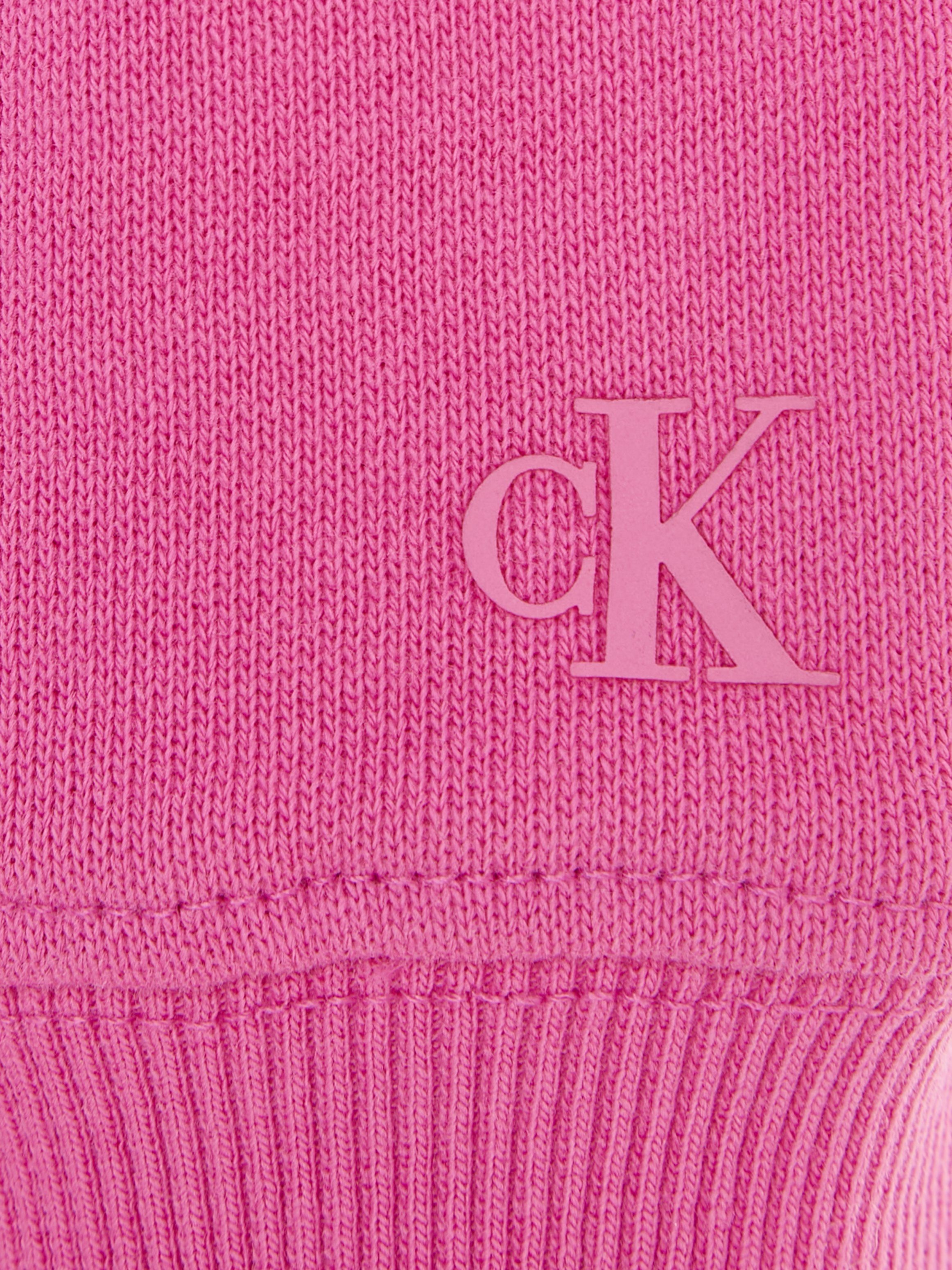 Calvin Klein Sweatjurk PUFF HERO LOGO LS HOODIE DRESS