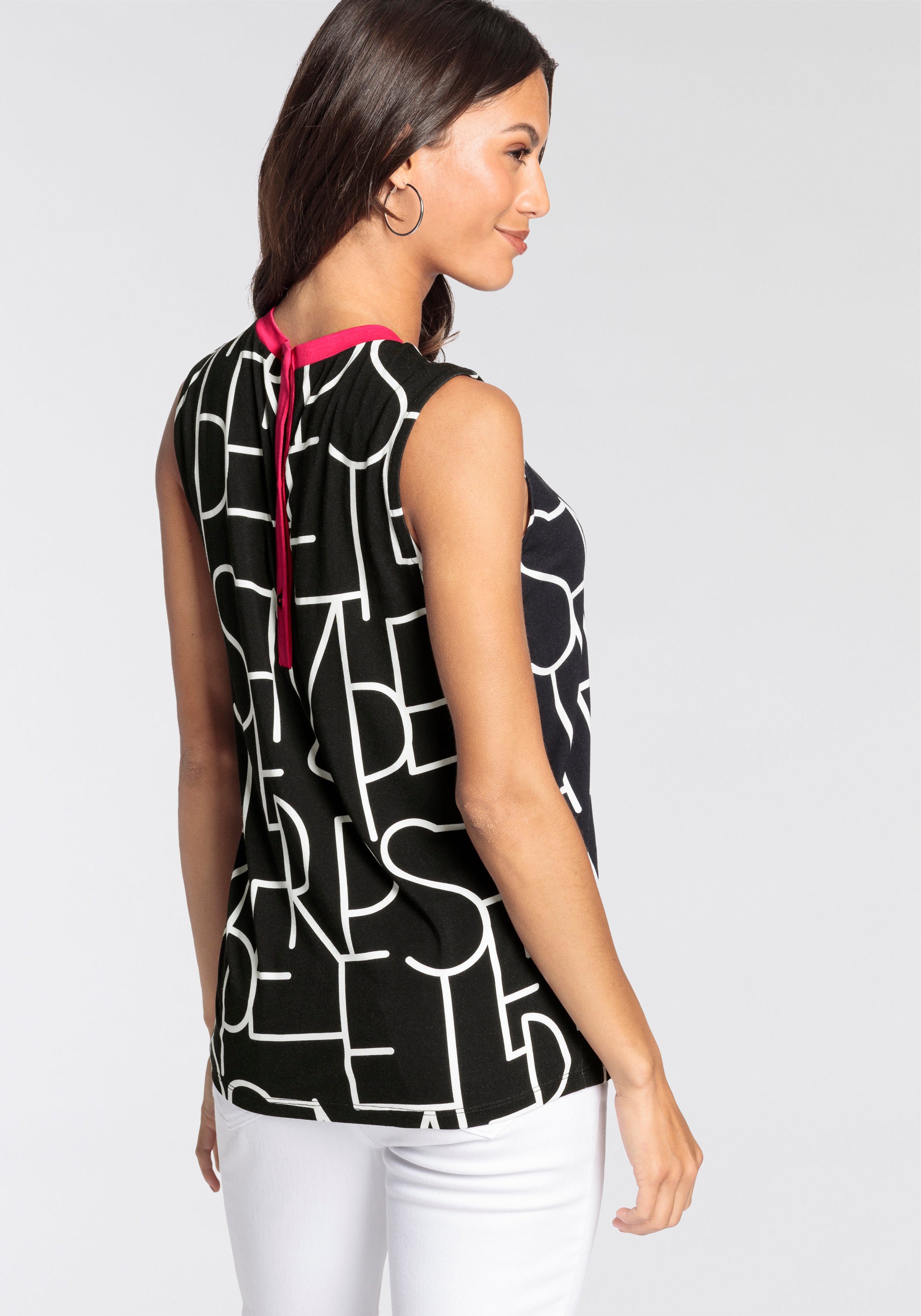 Laura Scott Shirttop met moderne print