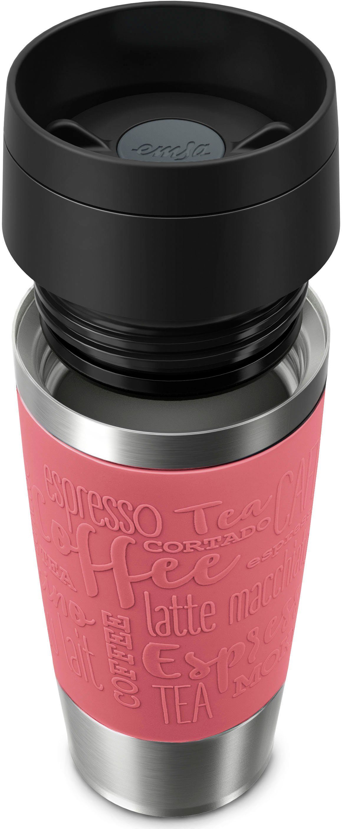 Emsa Thermosbeker Travel Mug Classic, met 360° drinkopening 4u heet, 8u koud - 360 ml / 6u heet, 12u koud - 500 ml, 100% dicht