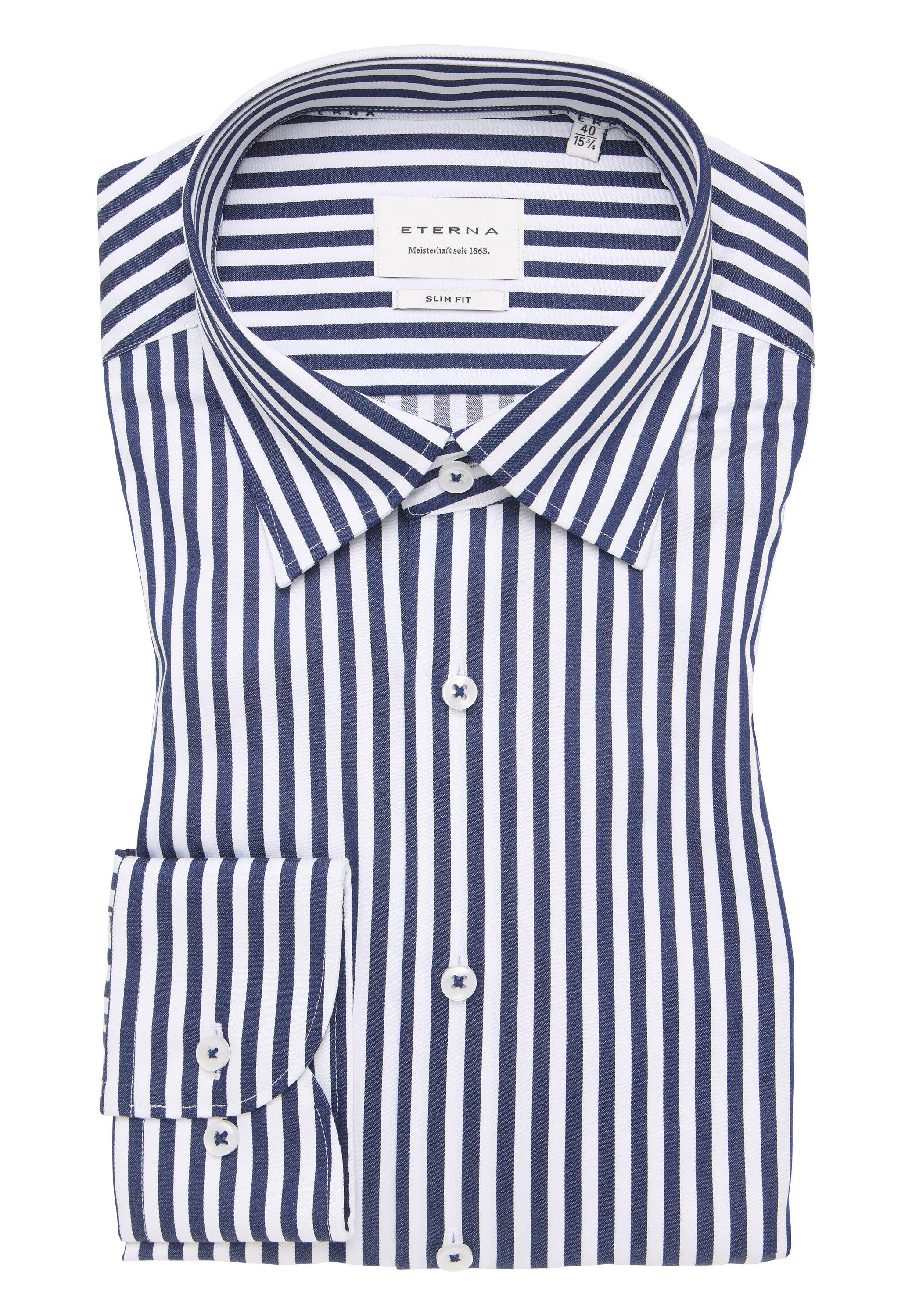 Eterna Overhemd met lange mouwen Slim fit NON IRON (strijkvrij)