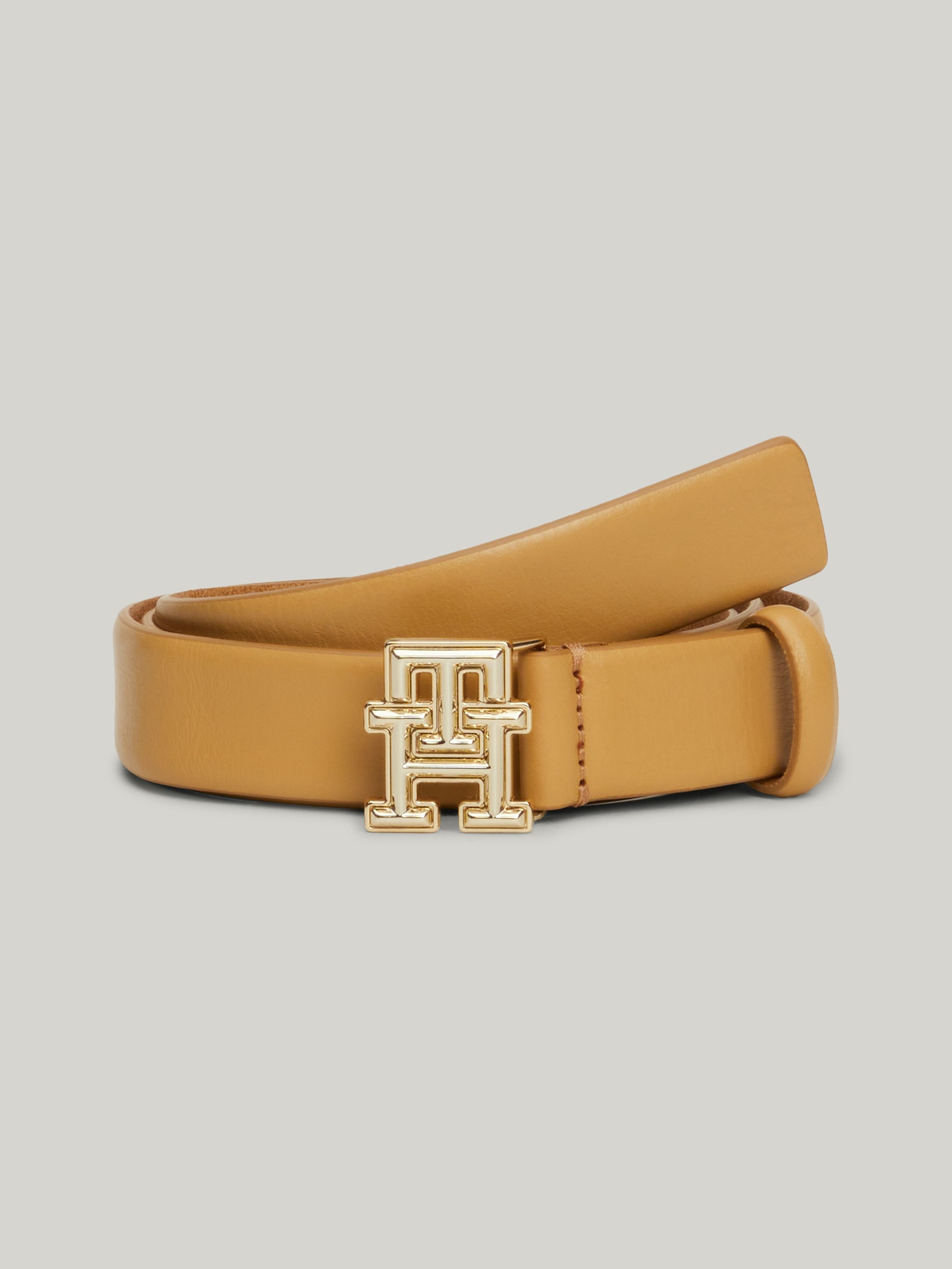 Tommy Hilfiger Leren riem TH LOGO BOMBE 2.5