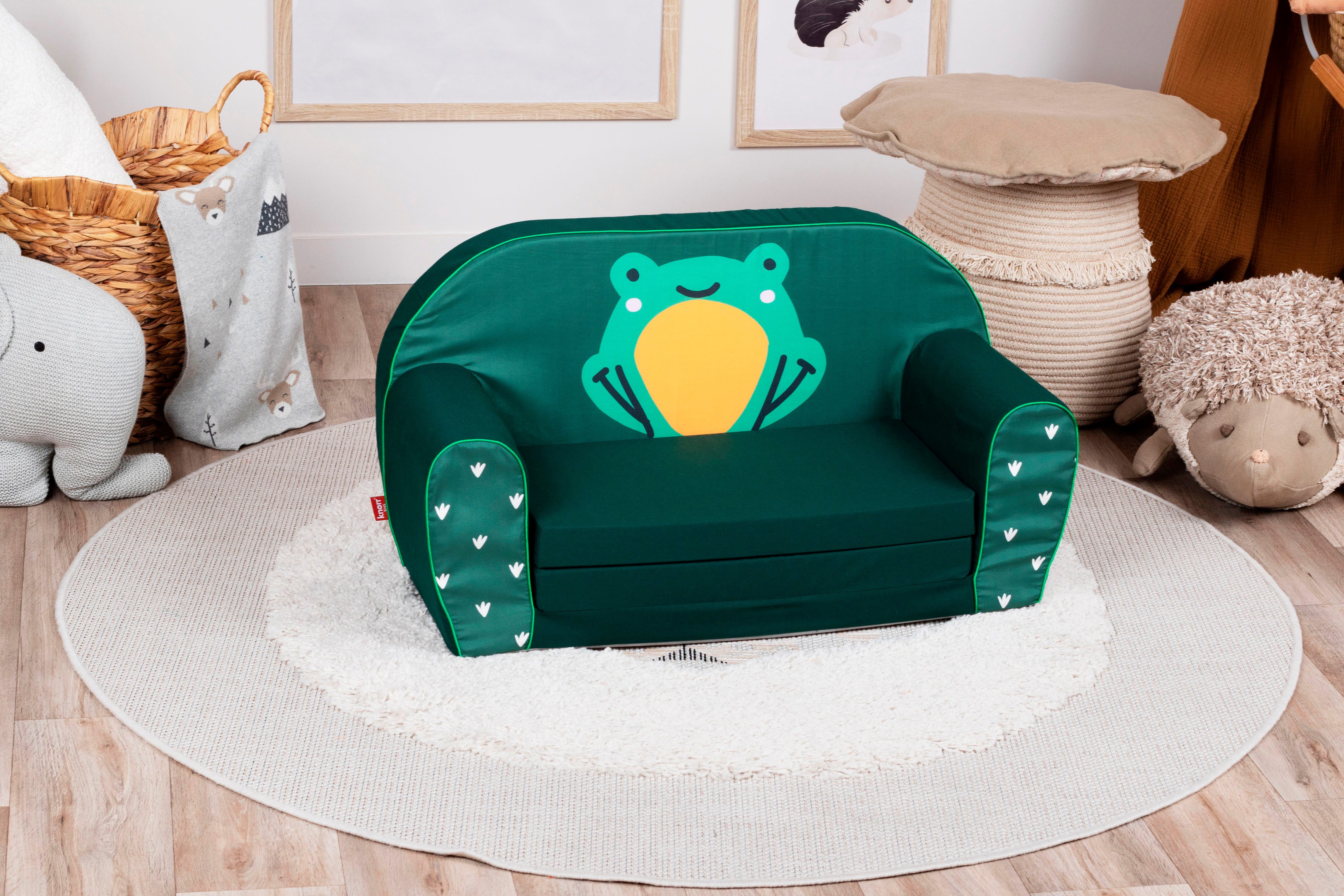 Knorrtoys® Bank Green frog voor kinderen, made in europe