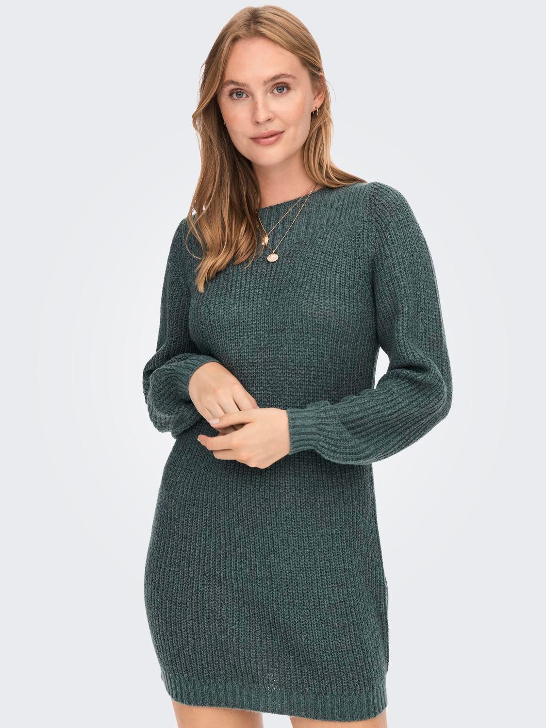 JDY Mini-jurk JDYWHITNEY MEGAN L/S BOAT DRESS KNT NOOS