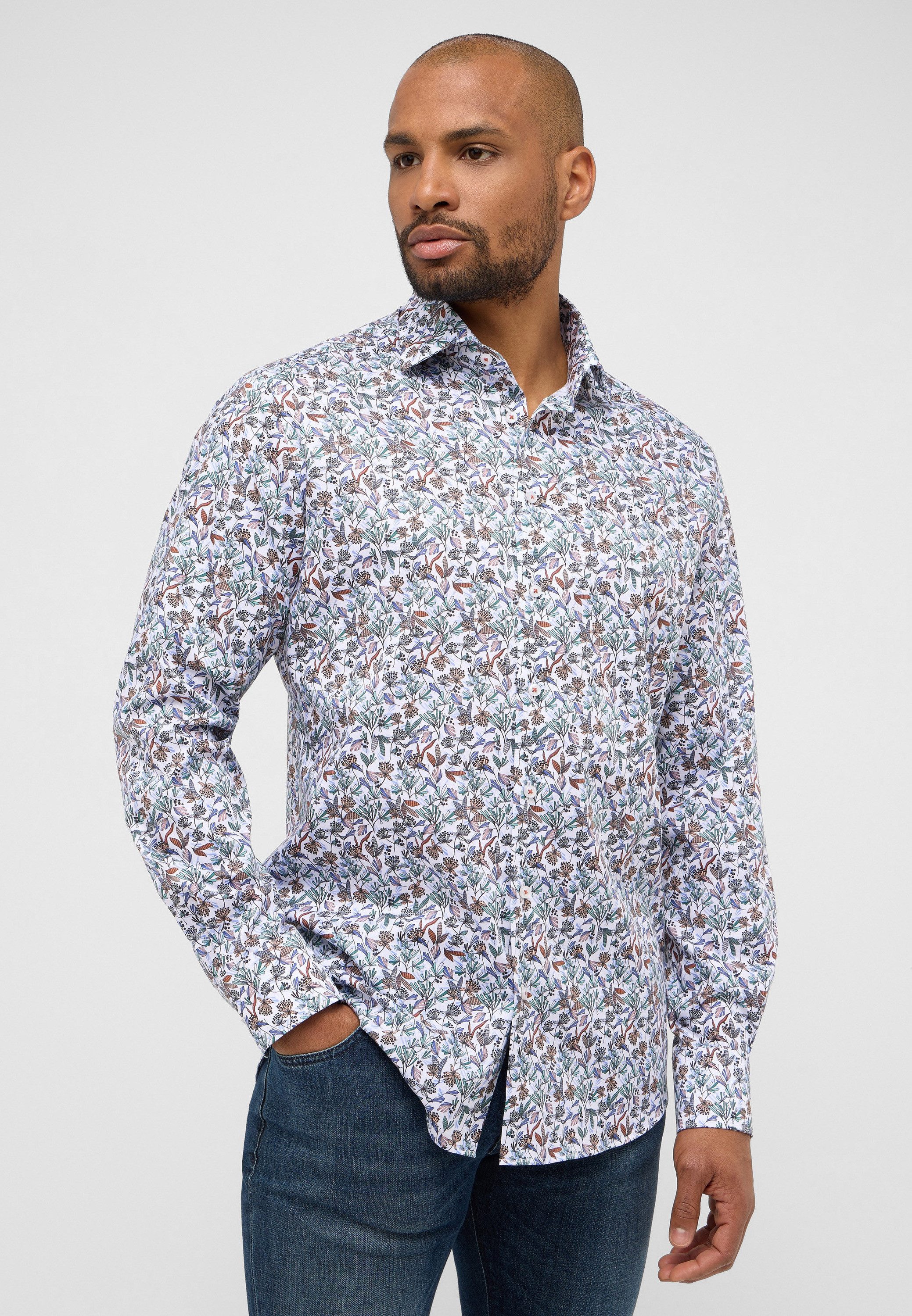 Eterna lange mouw overhemden multicolor Heren