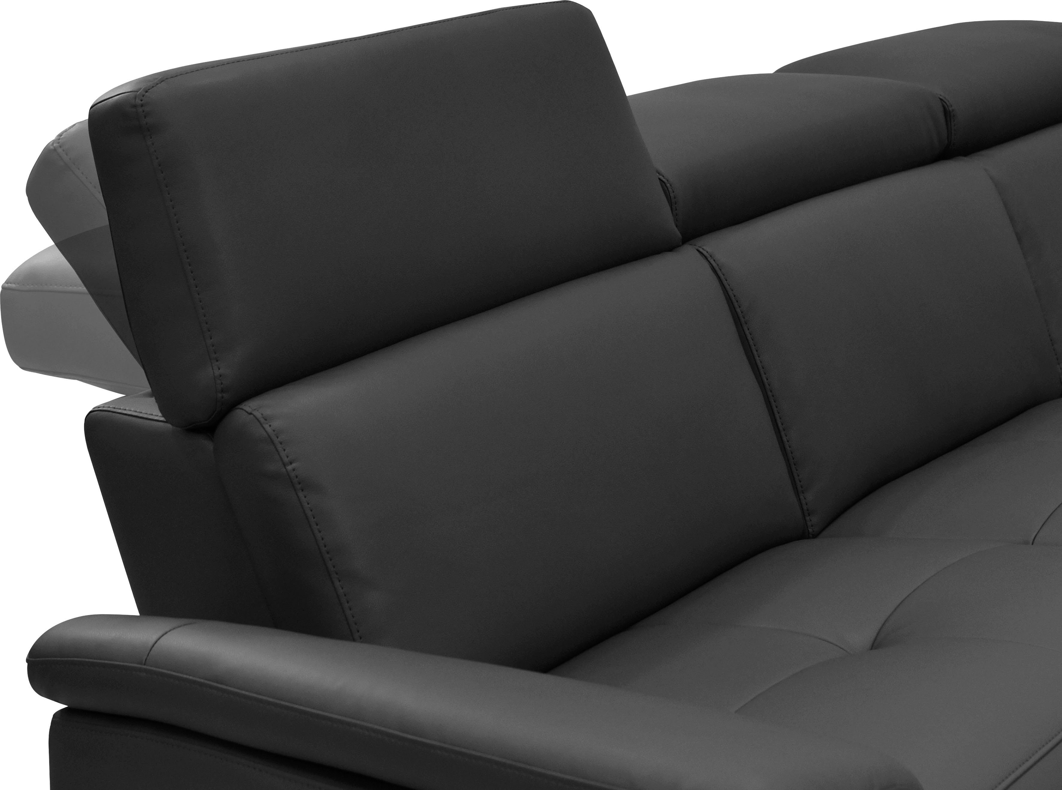 Places of Style 2-zitsbank Pareli 172 cm, handmatige en elektrische relaxfunctie USB, hoofdsteunverstelling, LED, in echt leer, kunstleer, web