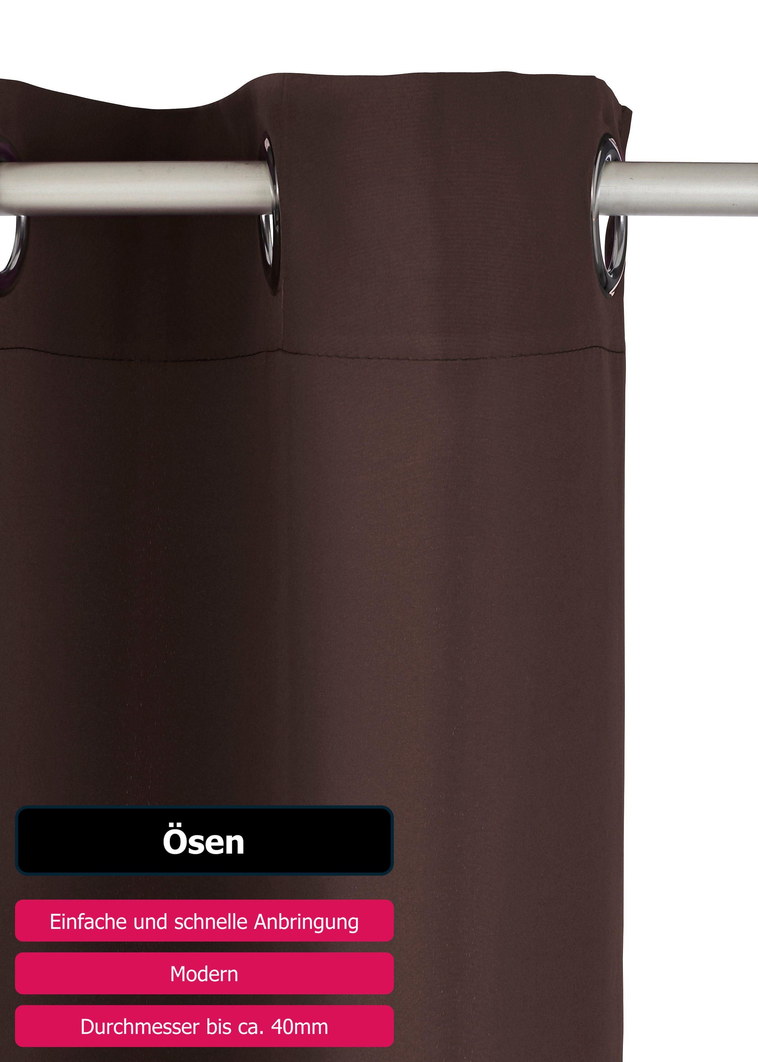 my home Gordijn Raja 2-pack, bestseller, effen, modern, onderhoudsvriendelijke microvezel (2 stuks)