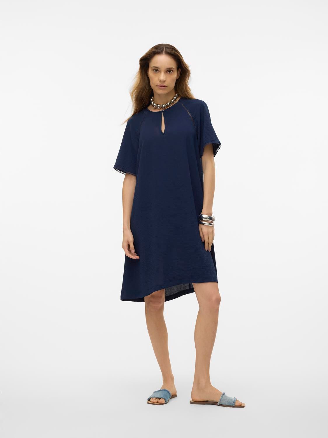 Vero Moda Mini-jurk VMALVA GITTE SS SHORT DRESS WVN GA