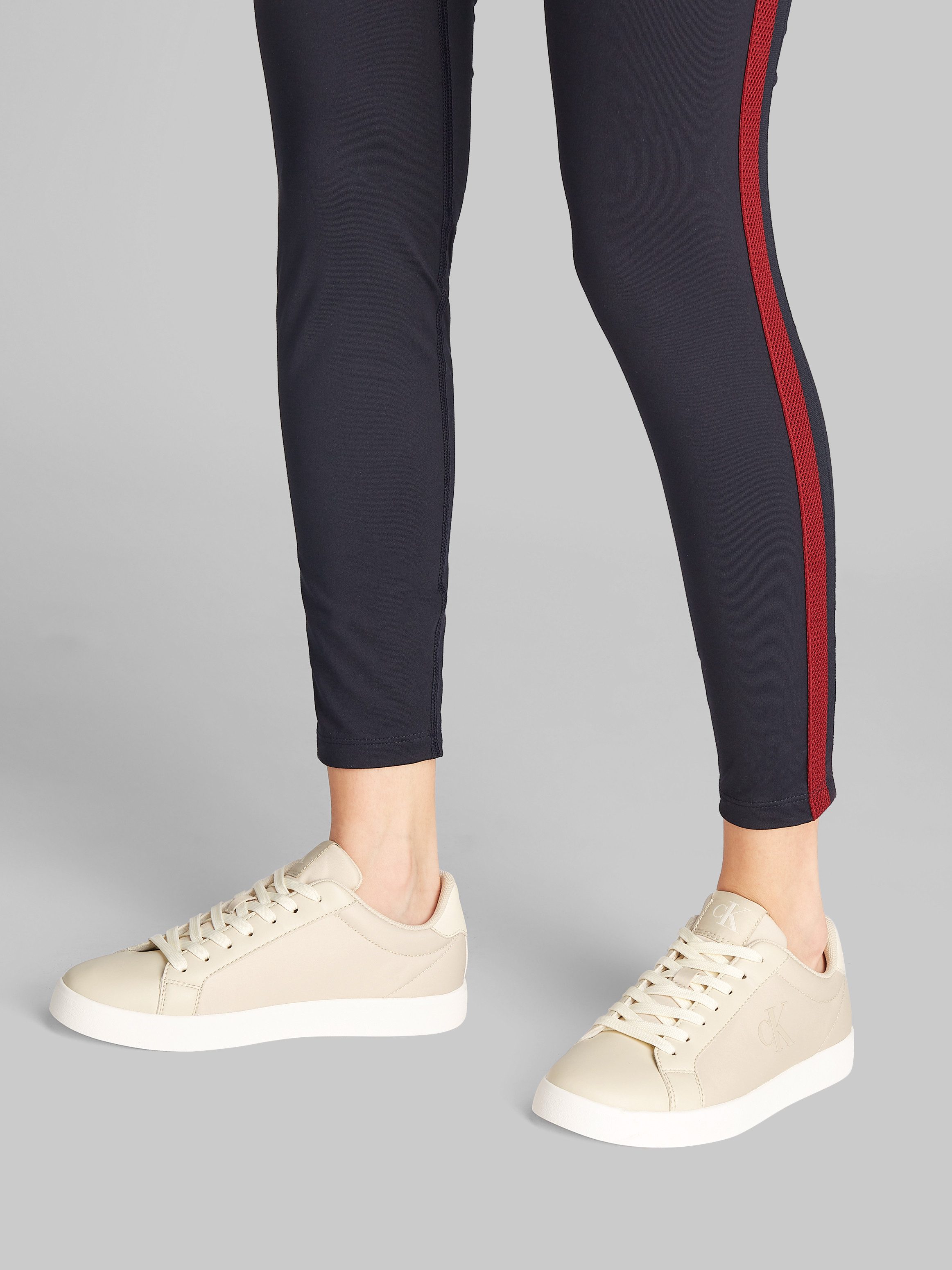 Calvin Klein Sneakers 3 CUPSOLE NY WN , veterschoenen, vrijetijdssneaker, lage schoen met gewatteerde schacht