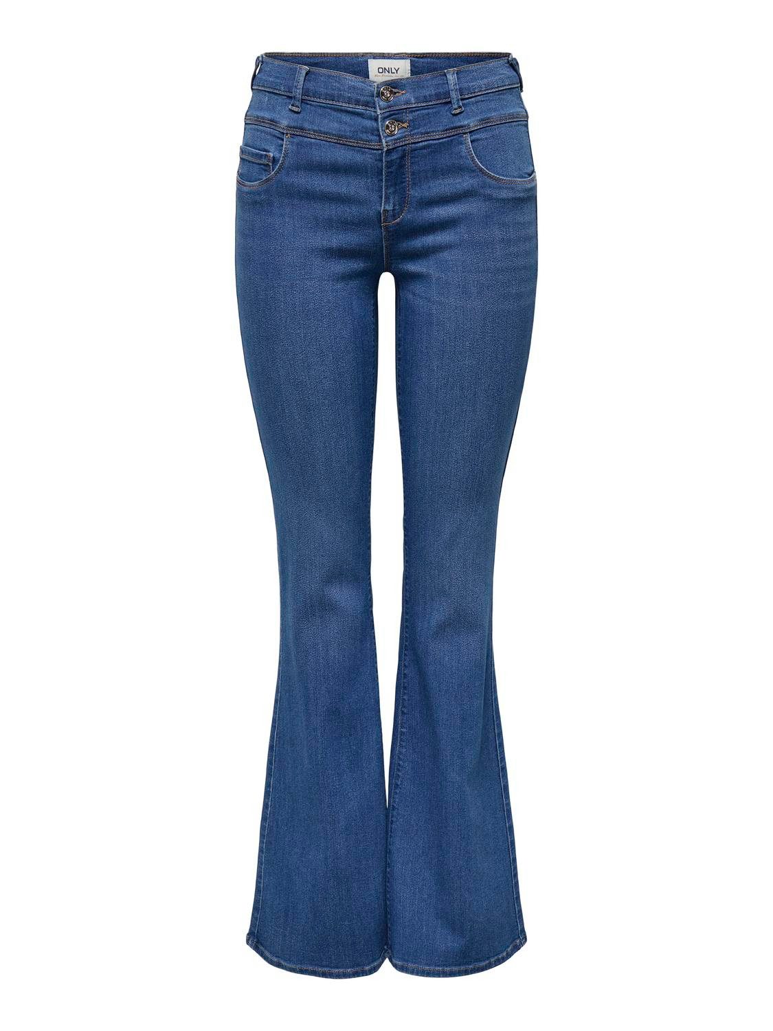 Only Bootcut jeans ONLRAIN MID FRONT YOKE FLARED DNM BOX X