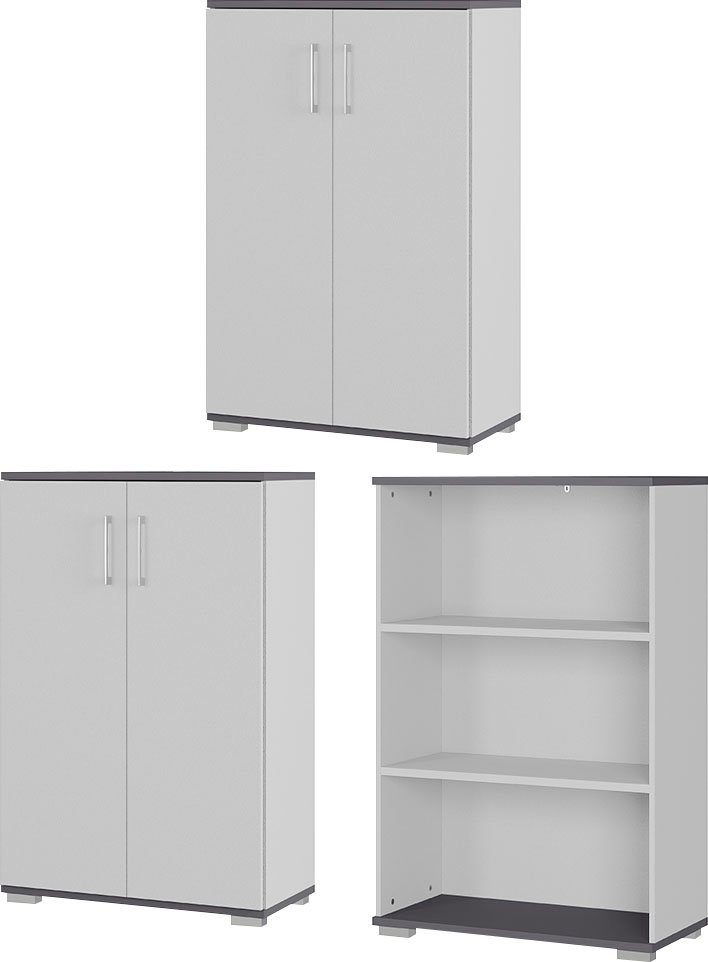 GERMANIA Set kantoormeubelen GW-Profi 3.0 (set, 3-delig) kantoorsets grijs
