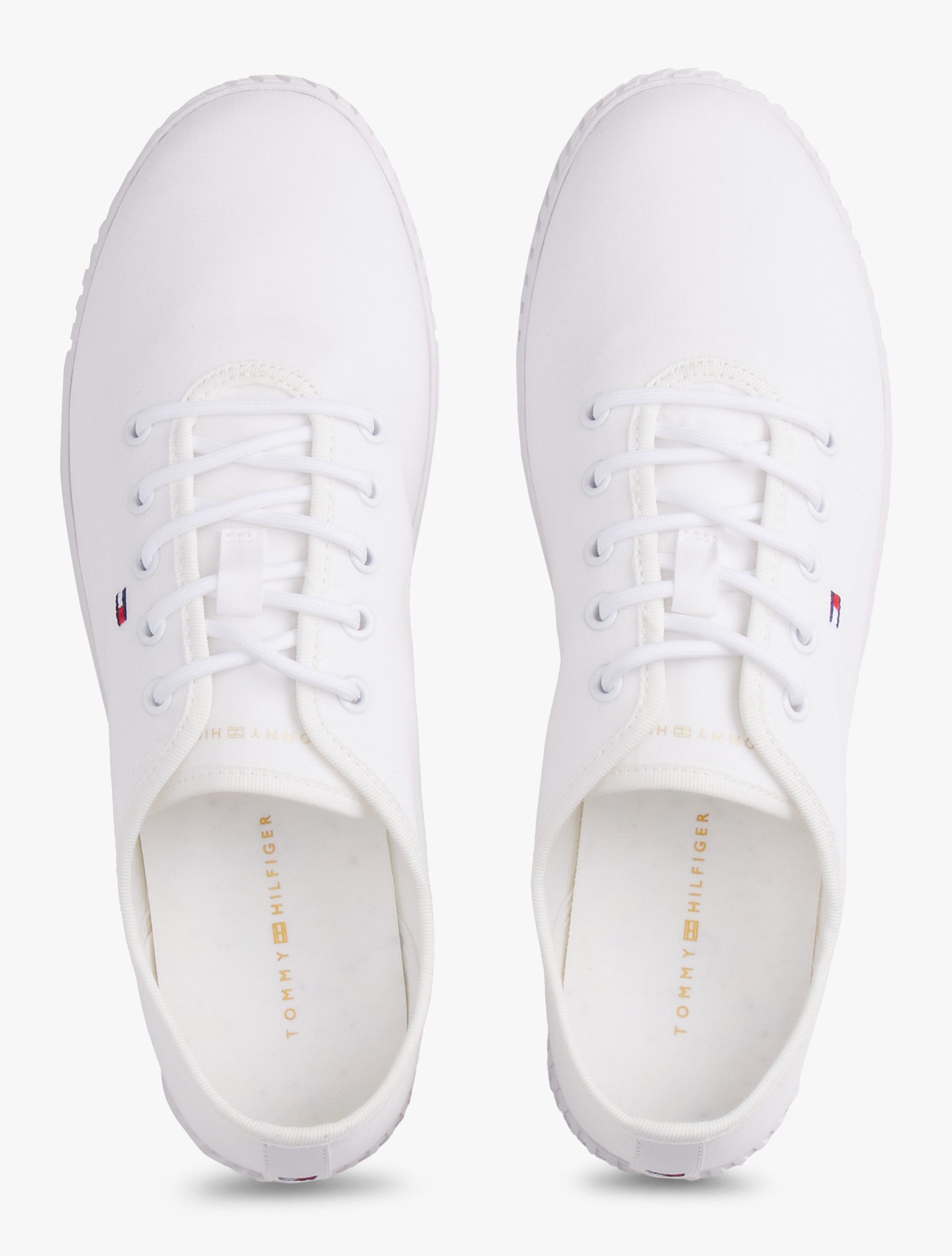 Tommy Hilfiger Sneakers CANVAS LACE UP SNEAKER , vrijetijdsschoen, lage schoen, veterschoen met geborduurde logovlag