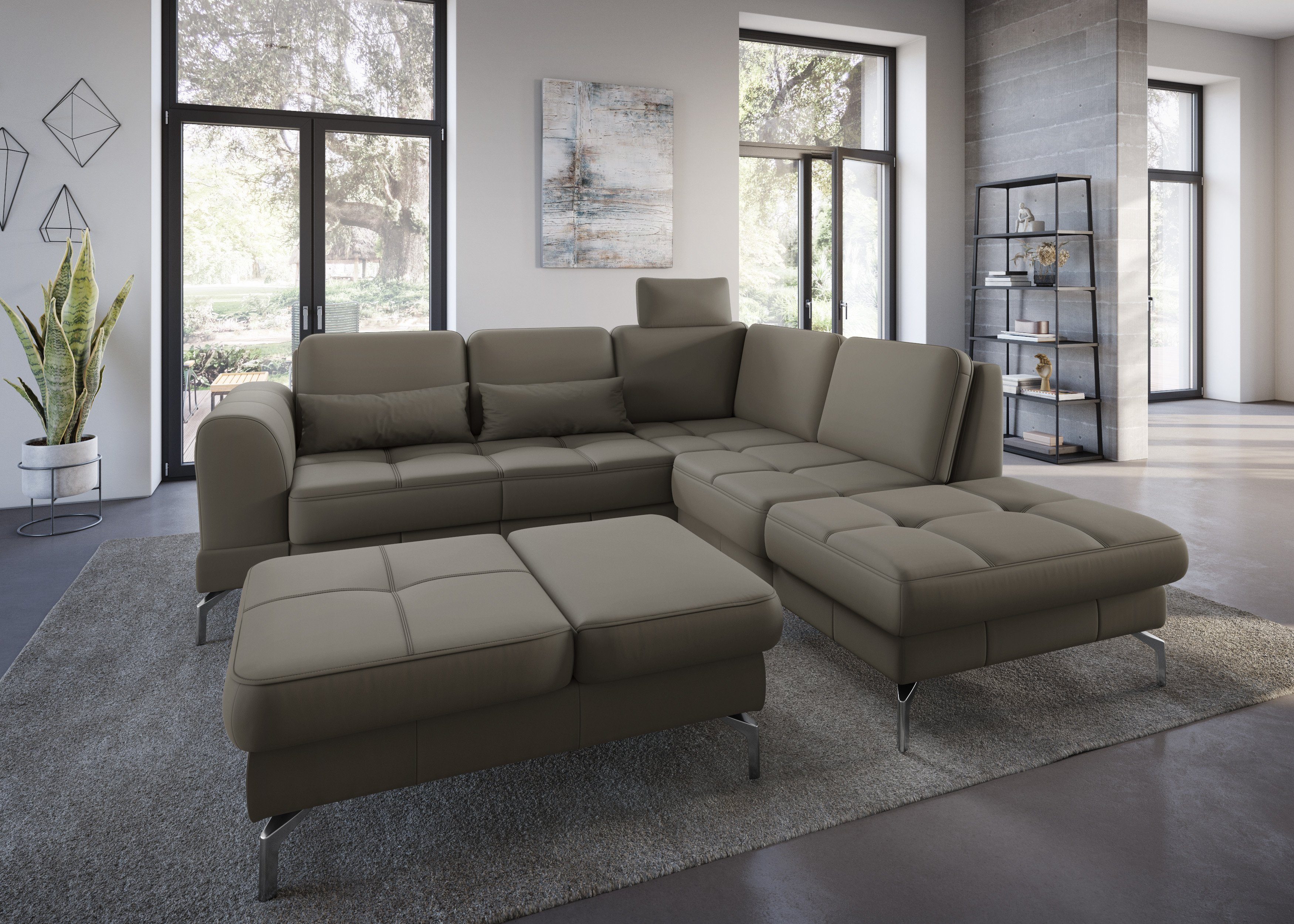 sit&more Hocker Bendigo met inklapfunctie, bodemvrijheid 15 cm, naar keuze in 2 pootkleuren