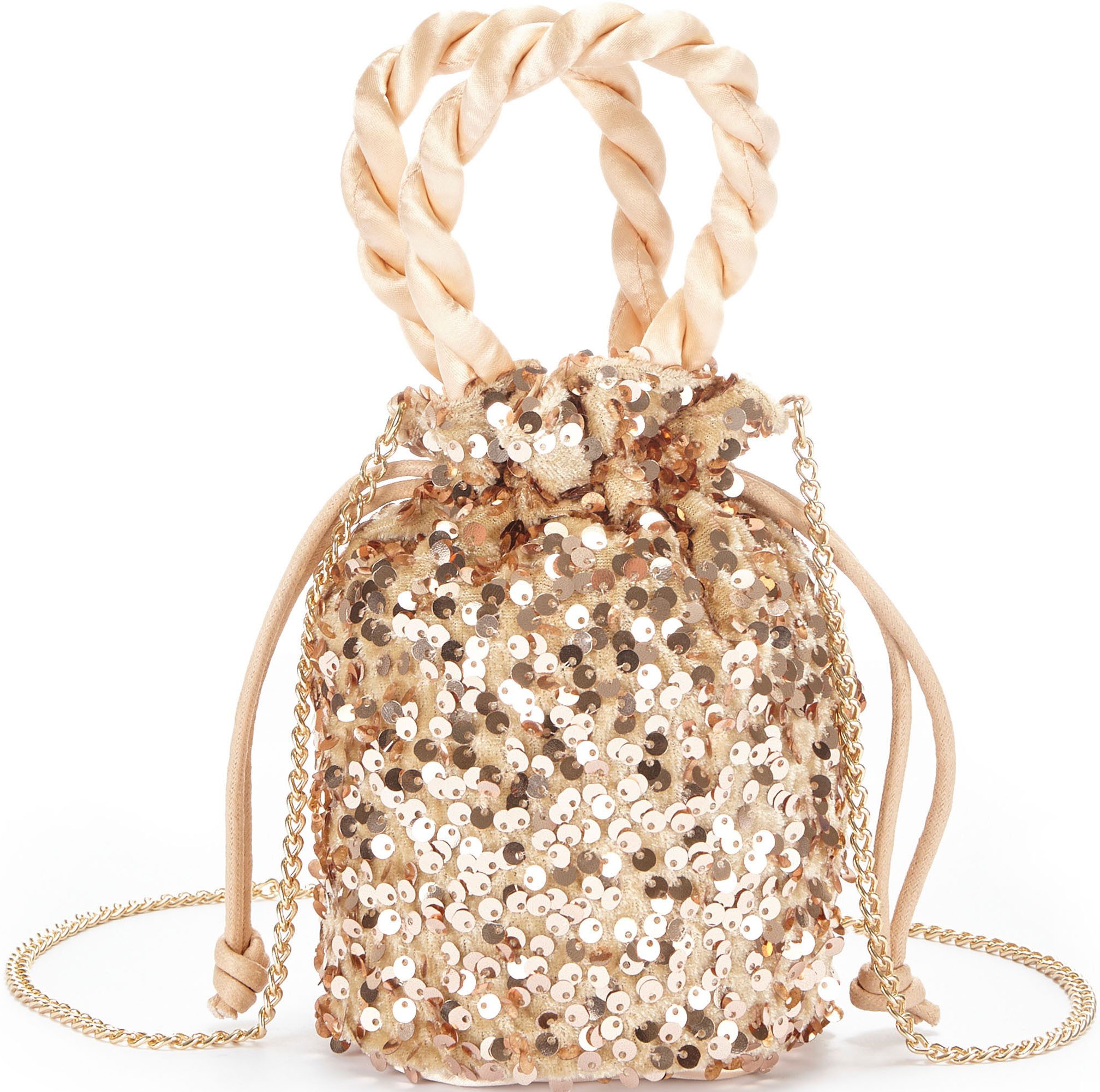 Vivance Schoudertas Minibag Buideltas, feesttas met glitter, schoudertas, minibag, VEGAN