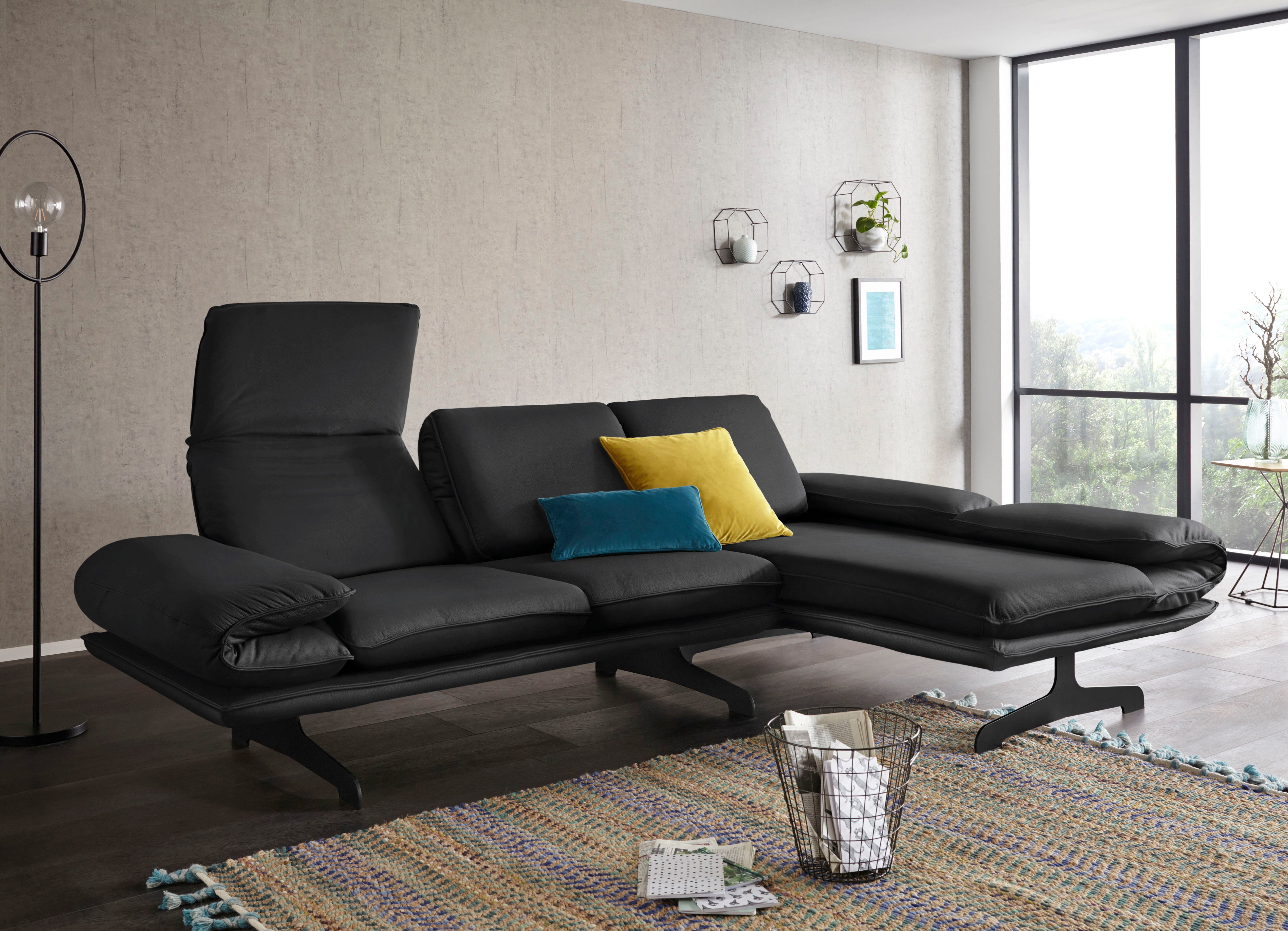 DOMO collection Hoekbank New York optioneel met arm- en rugfunctie