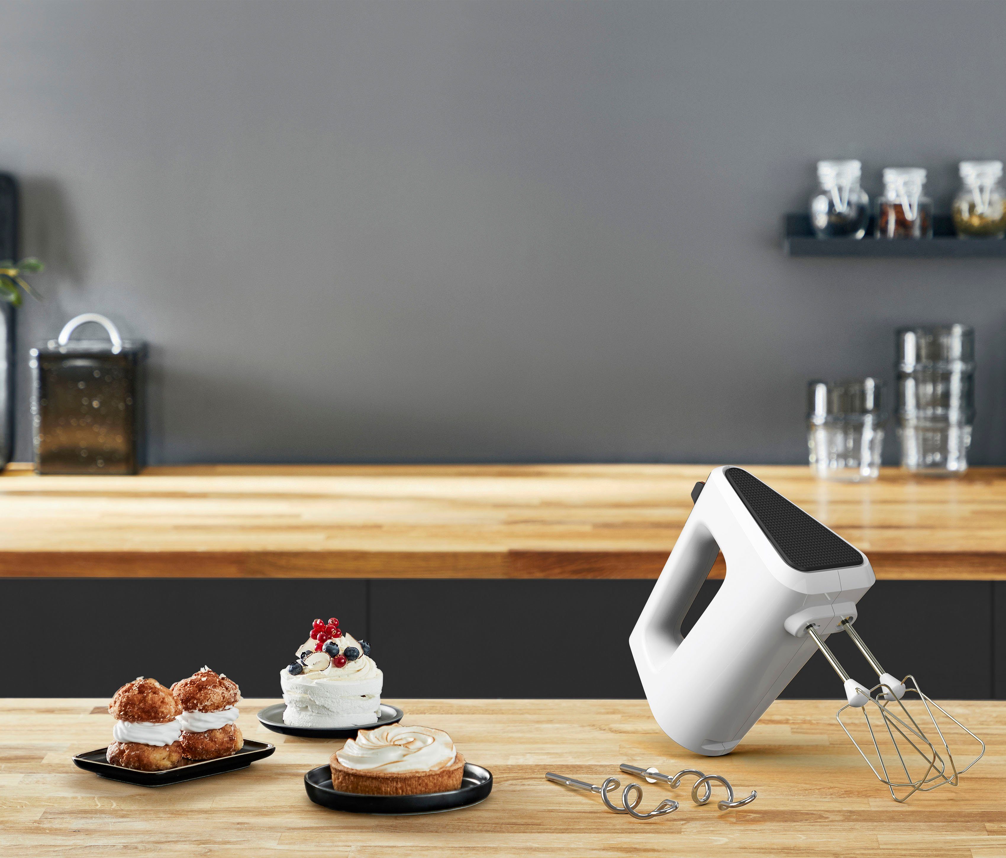 Krups Handmixer 3 Mix 4000 Turbo- en uitwerpfunctie, incl. 2 kloppers en 2 kneedhaken, GN4001