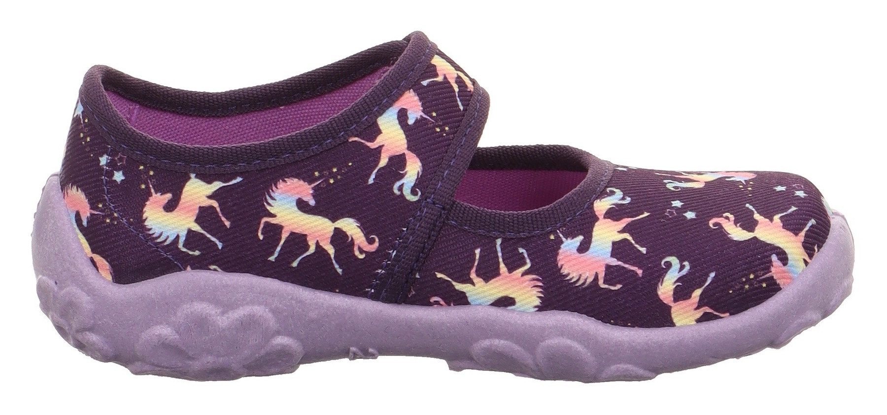 Superfit Pantoffels BONNY WMS: middel Kinderschoen met eenhoornmotief, maat sjabloon om te downloaden