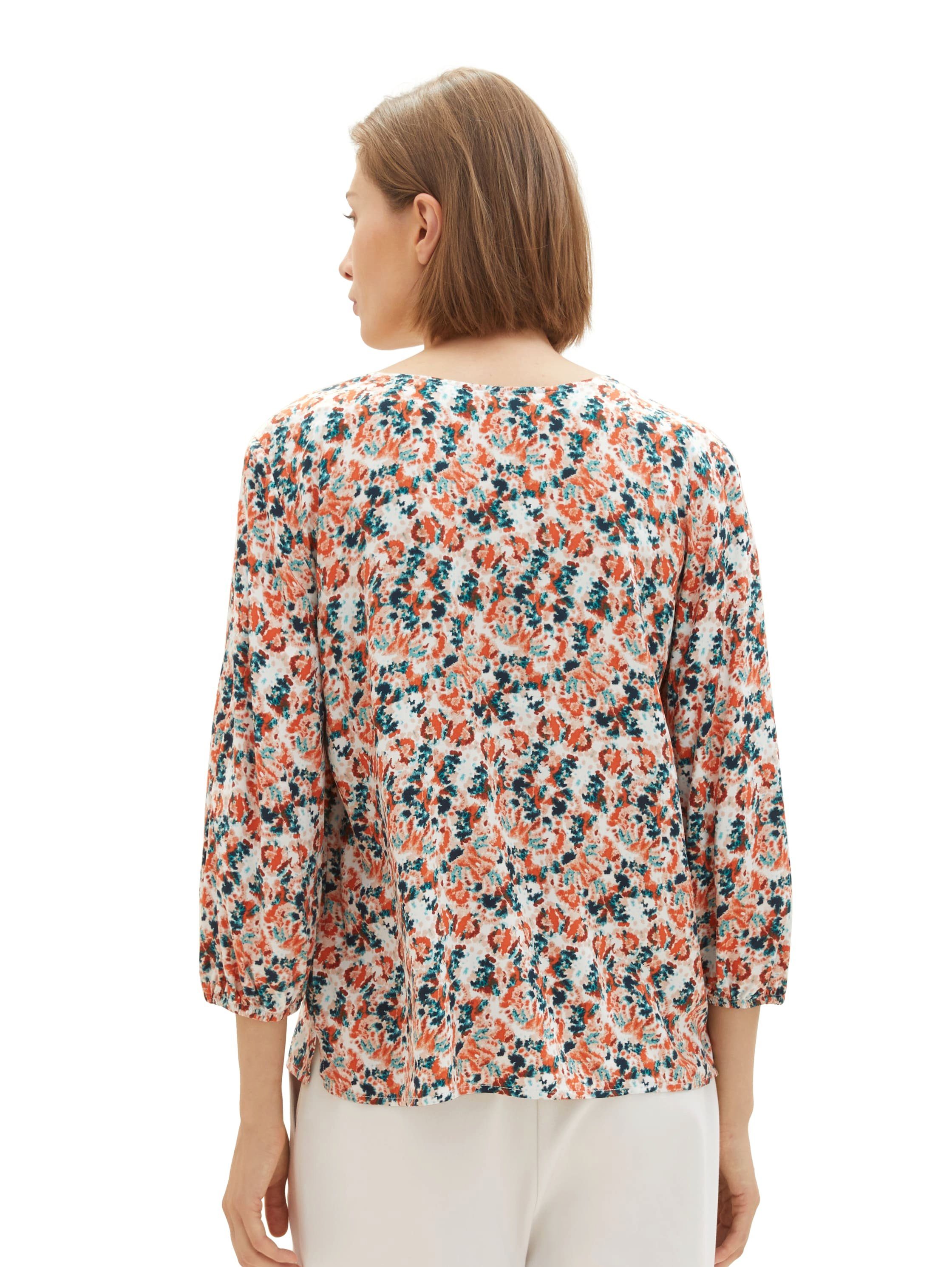 Tom Tailor Gedessineerde blouse met doorknoopsluiting