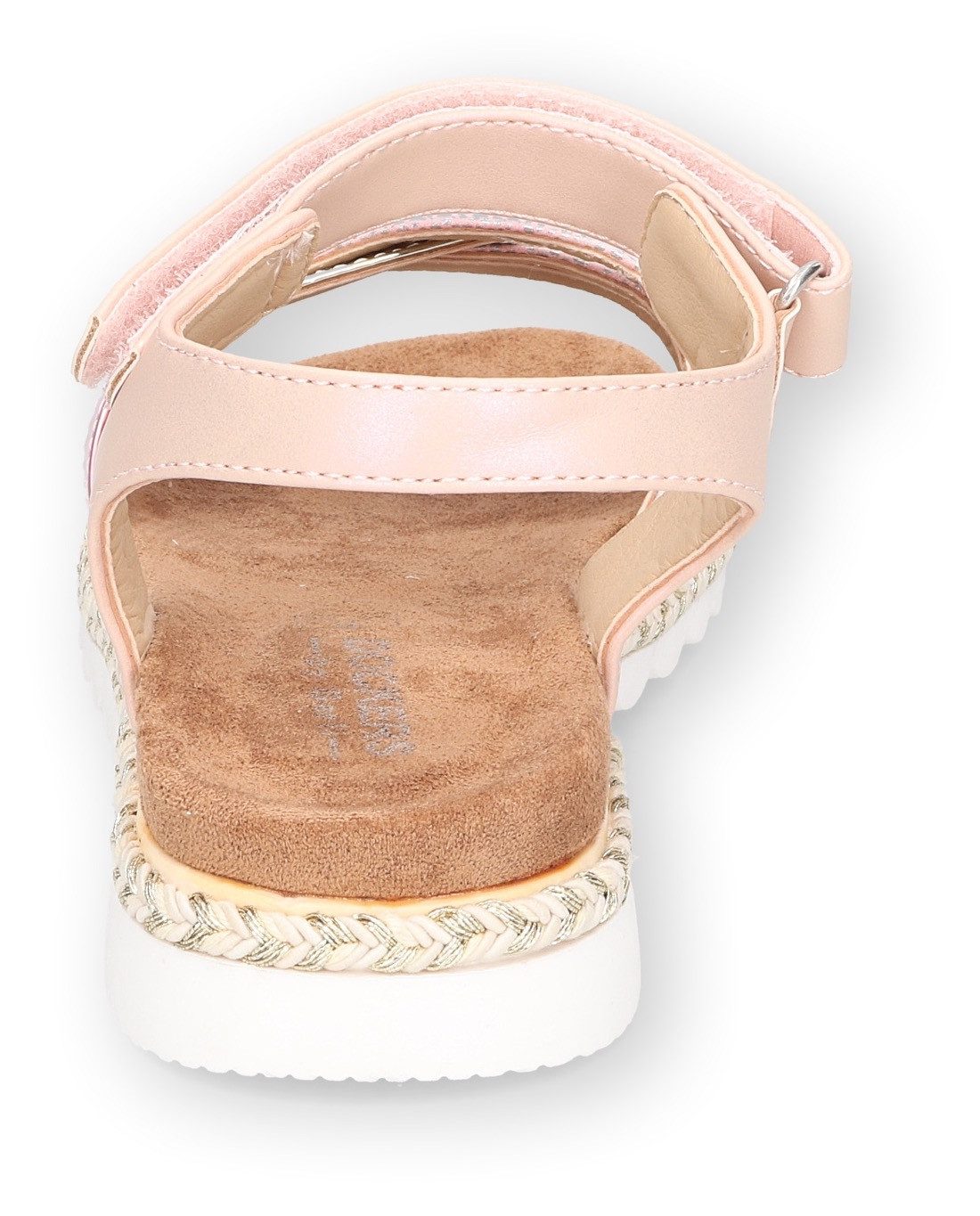 Dockers by Gerli Sandalen , sleehaksandaal, klittenbandschoen, glittersandaal met vlecht-details
