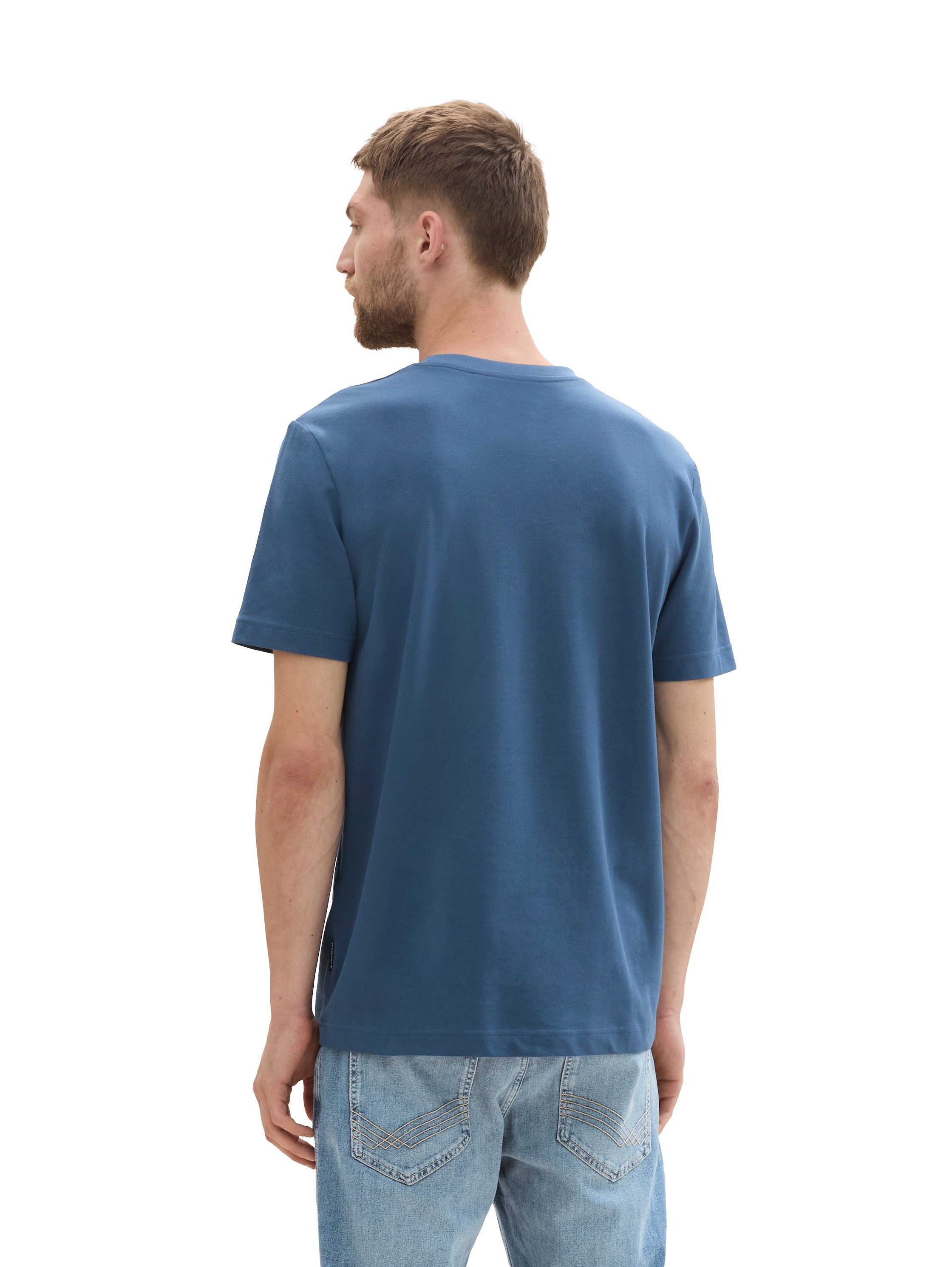 Tom Tailor T-shirt met piqué structuur