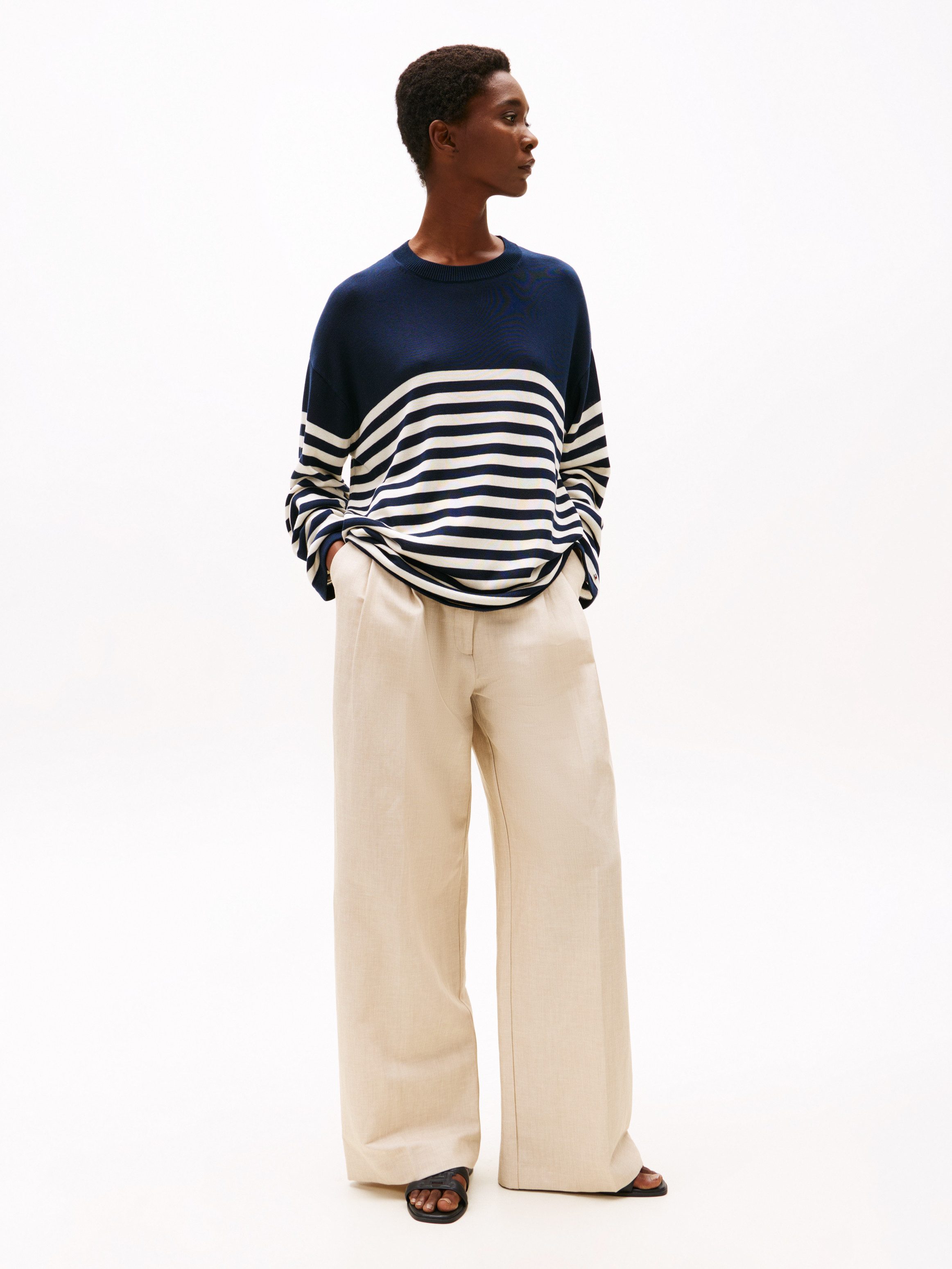 Tommy Hilfiger Slippers TH LOGO STRAP MULE , comfortabele schoen, zomerschoen, flats met th-logo