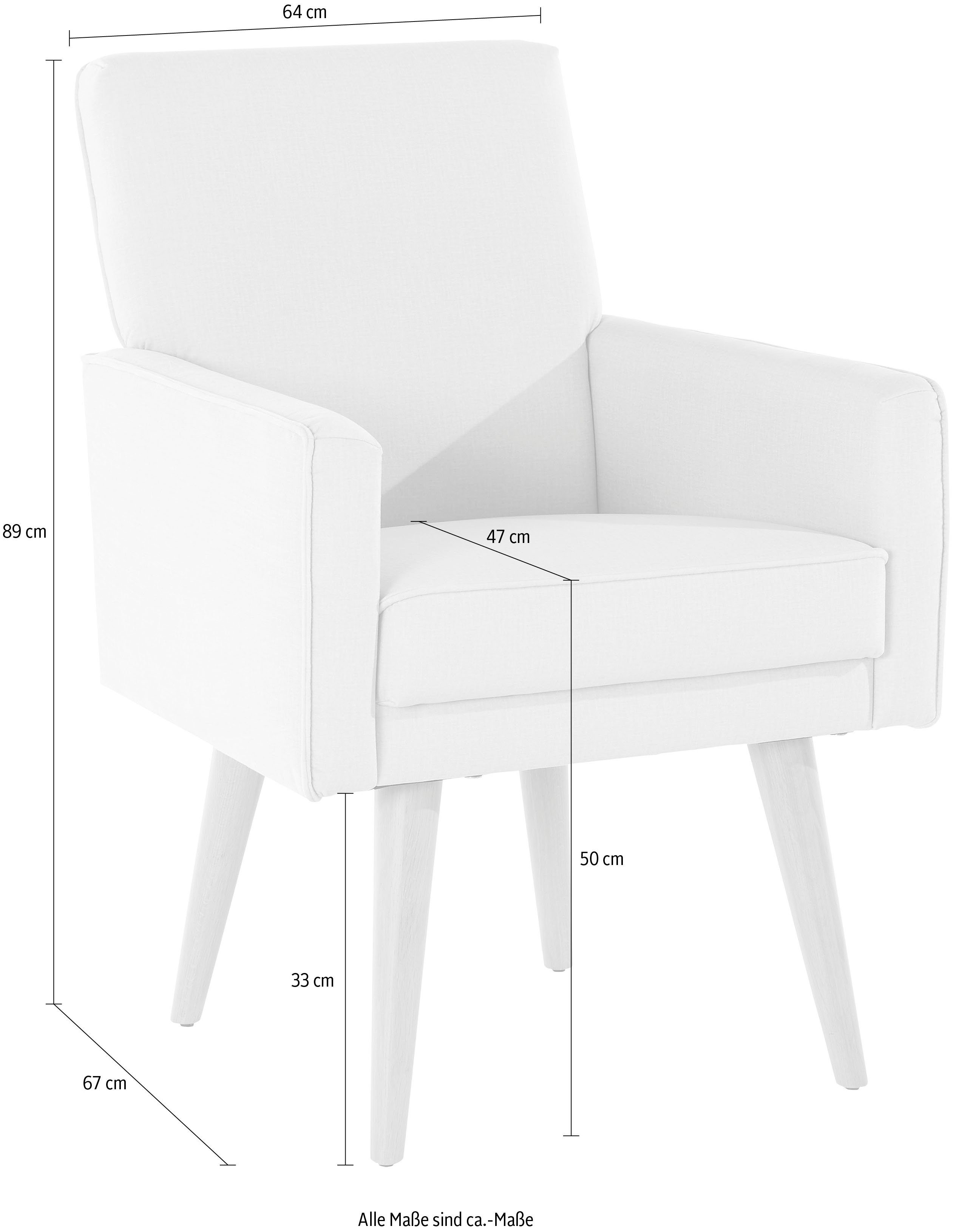 exxpo - sofa fashion Fauteuil Lungo, loungestoel met moderne biesstiksels, comfortabel en elegant