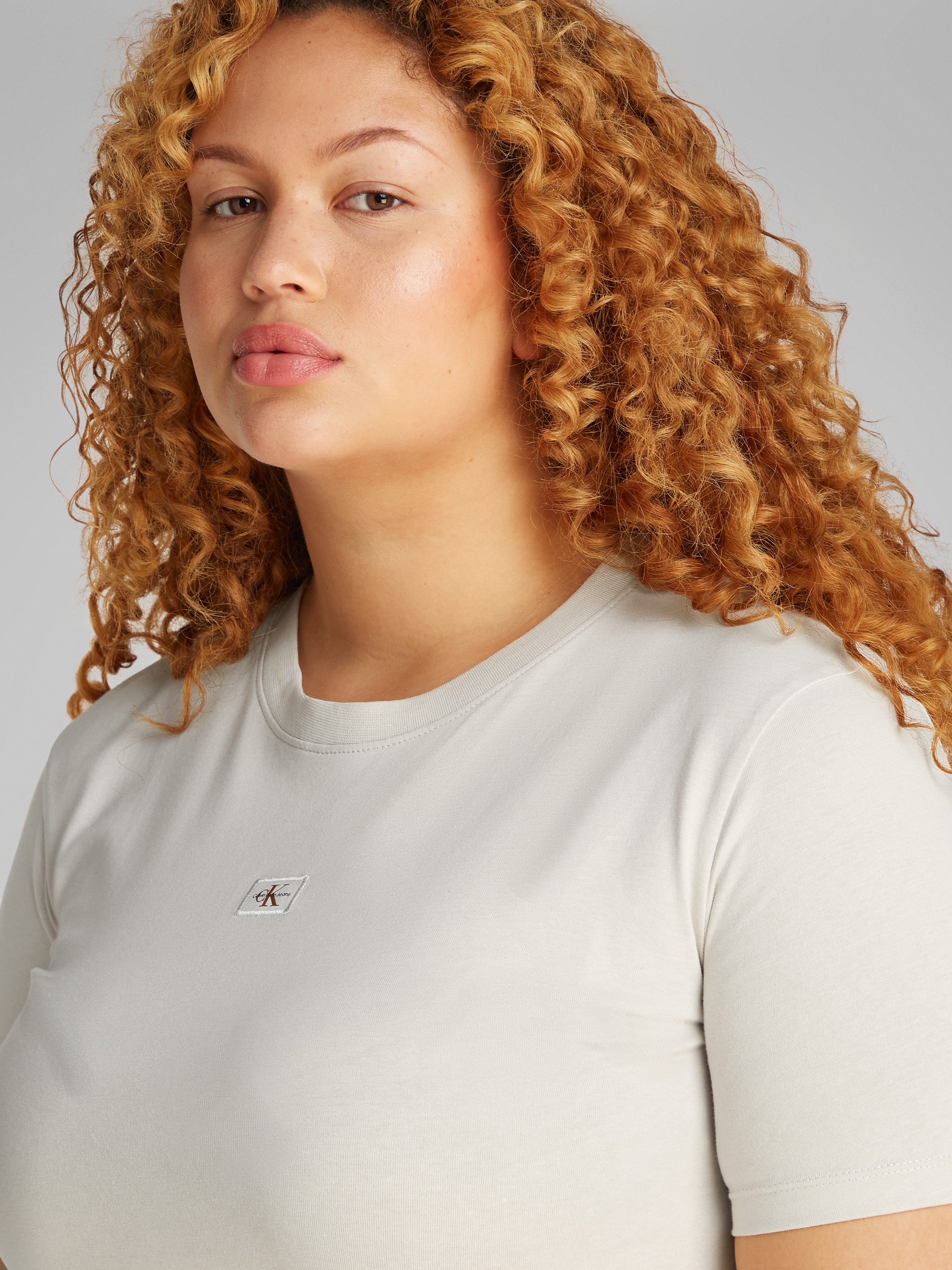 Calvin Klein Jeans Plus T-shirt PLUS WOVEN LABEL REGULAR TEE