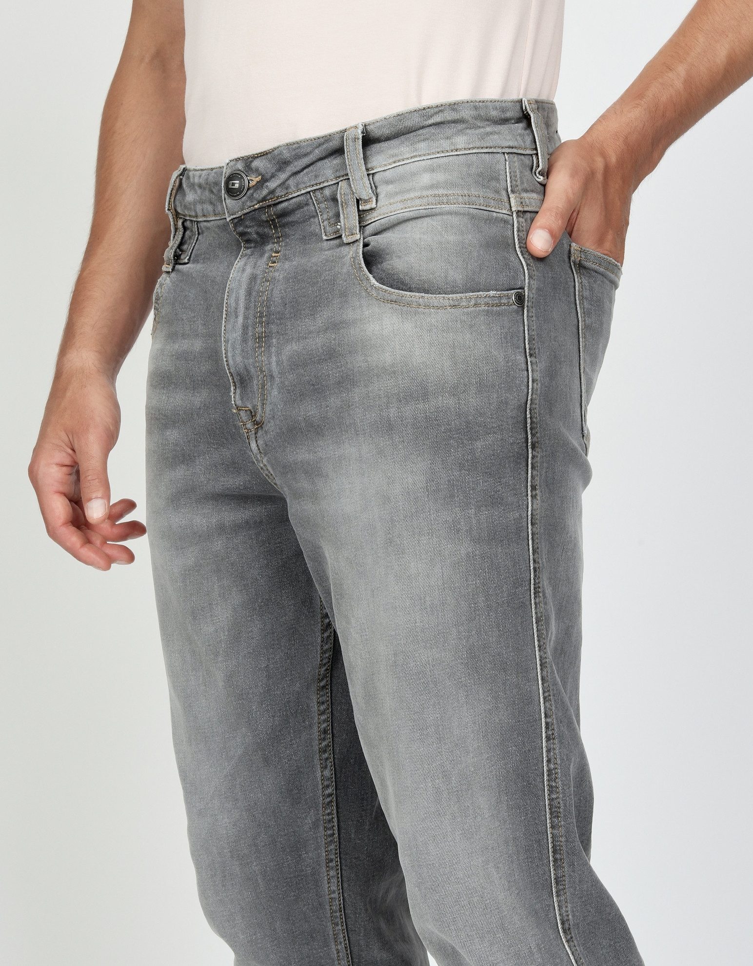 GANG Stretch jeans 94MARCO in relaxte 5-pocket stijl met dubbele riemlus