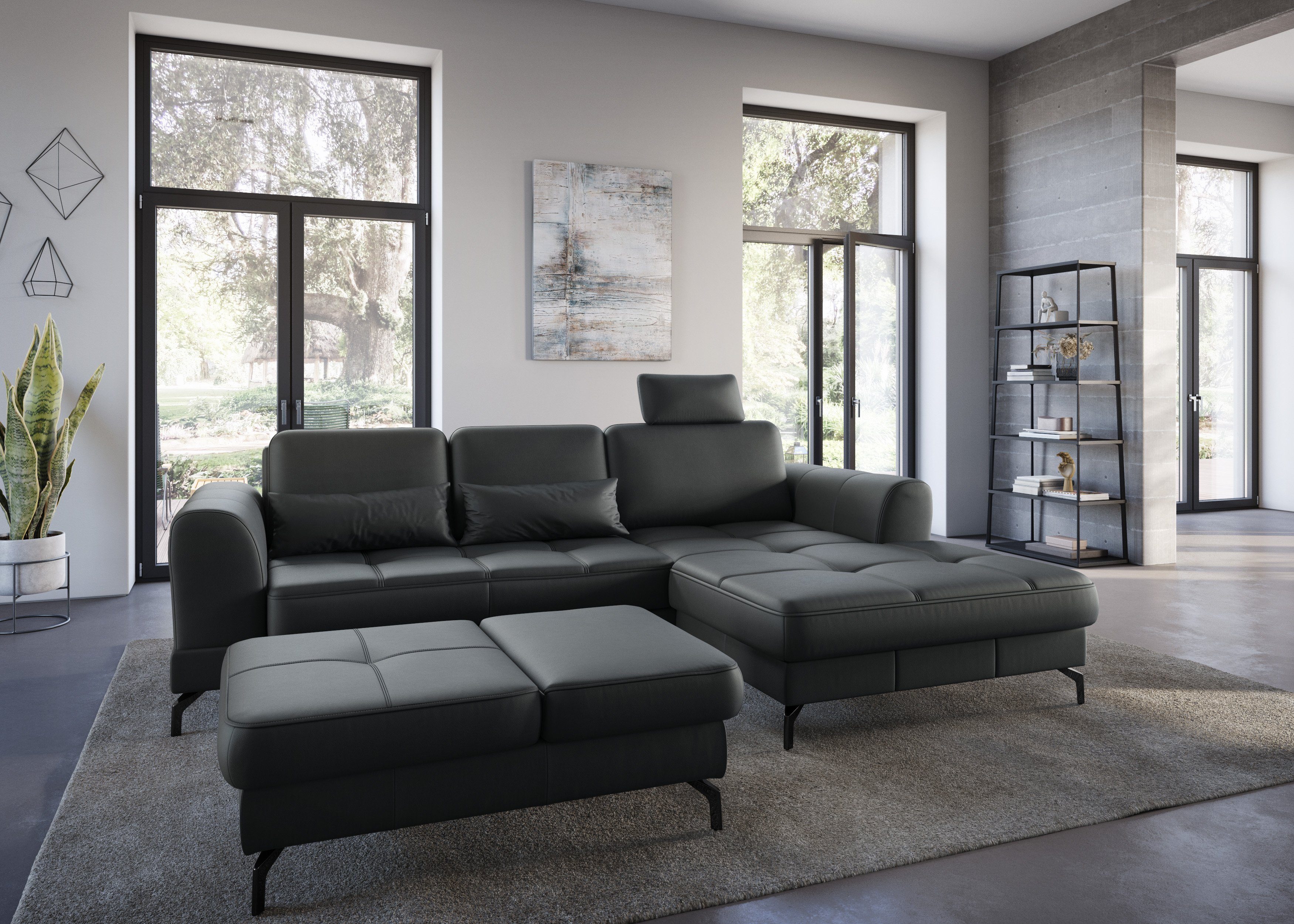 sit&more Hocker Bendigo met inklapfunctie, bodemvrijheid 12 cm, naar keuze in 2 pootkleuren