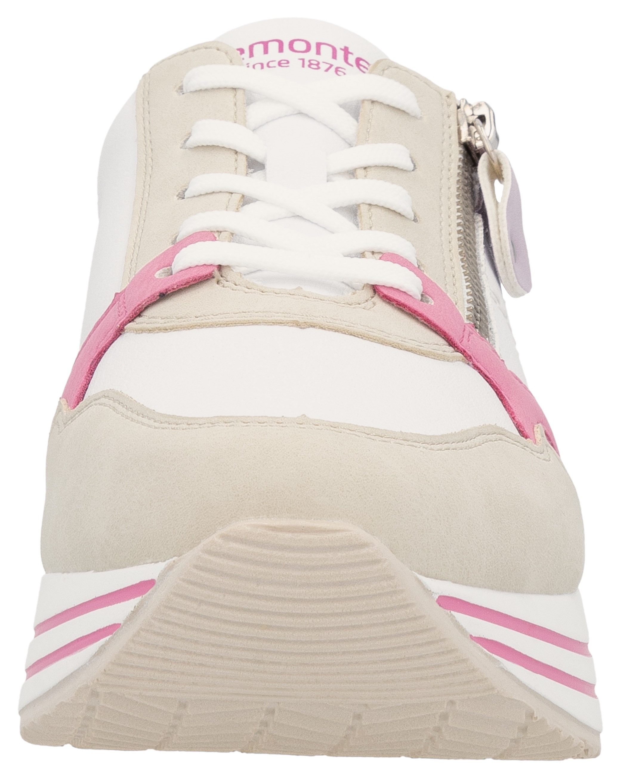 Remonte Plateausneakers vrijetijdsschoen, lage schoen, veterschoen met losse zachte inlegzool