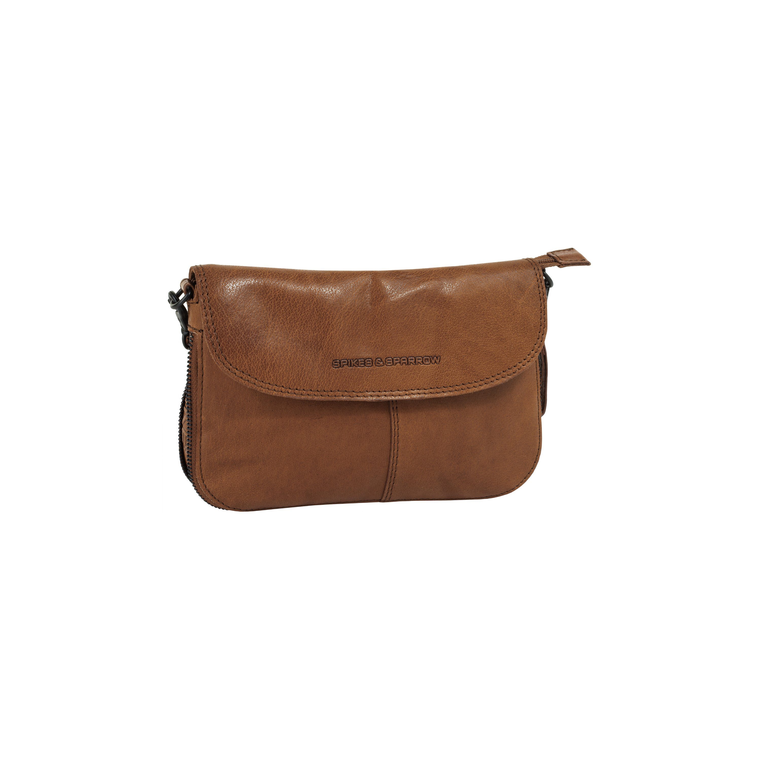 Spikes & Sparrow Schoudertas echt leder
