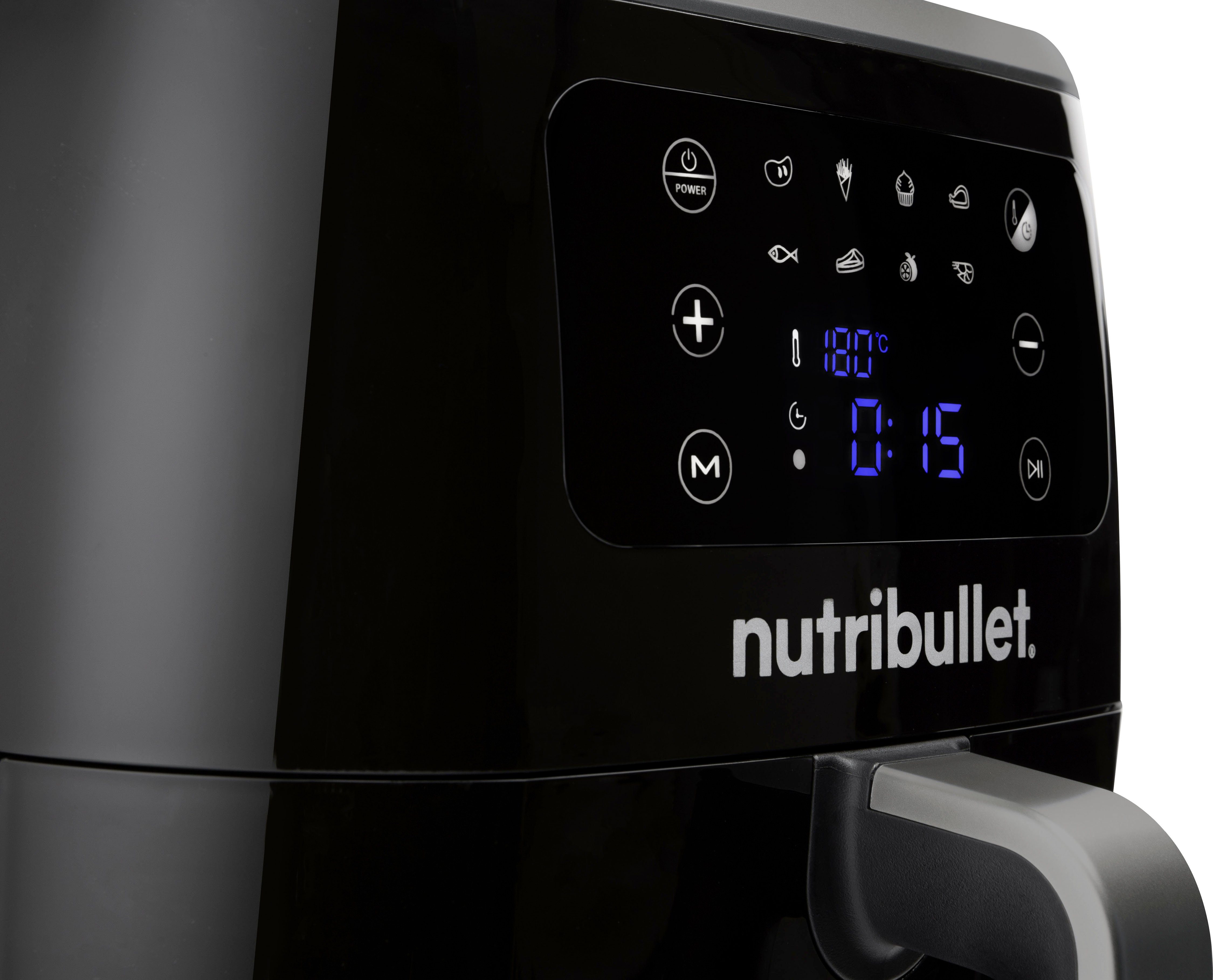 Nutribullet Airfryer NBA071B, großes Fassungsvermögen 7L