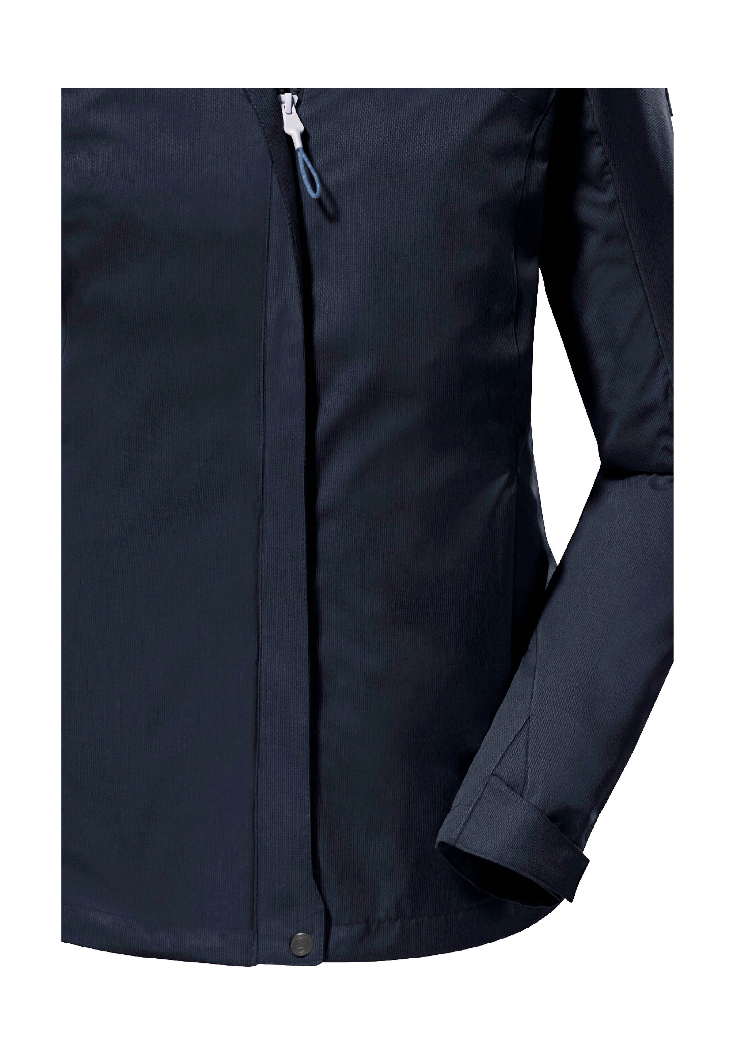 Killtec Outdoorjack KOS 133 WMN JCKT Water- en winddichte damesjack met afneembare capuchon, PFAS-vrij