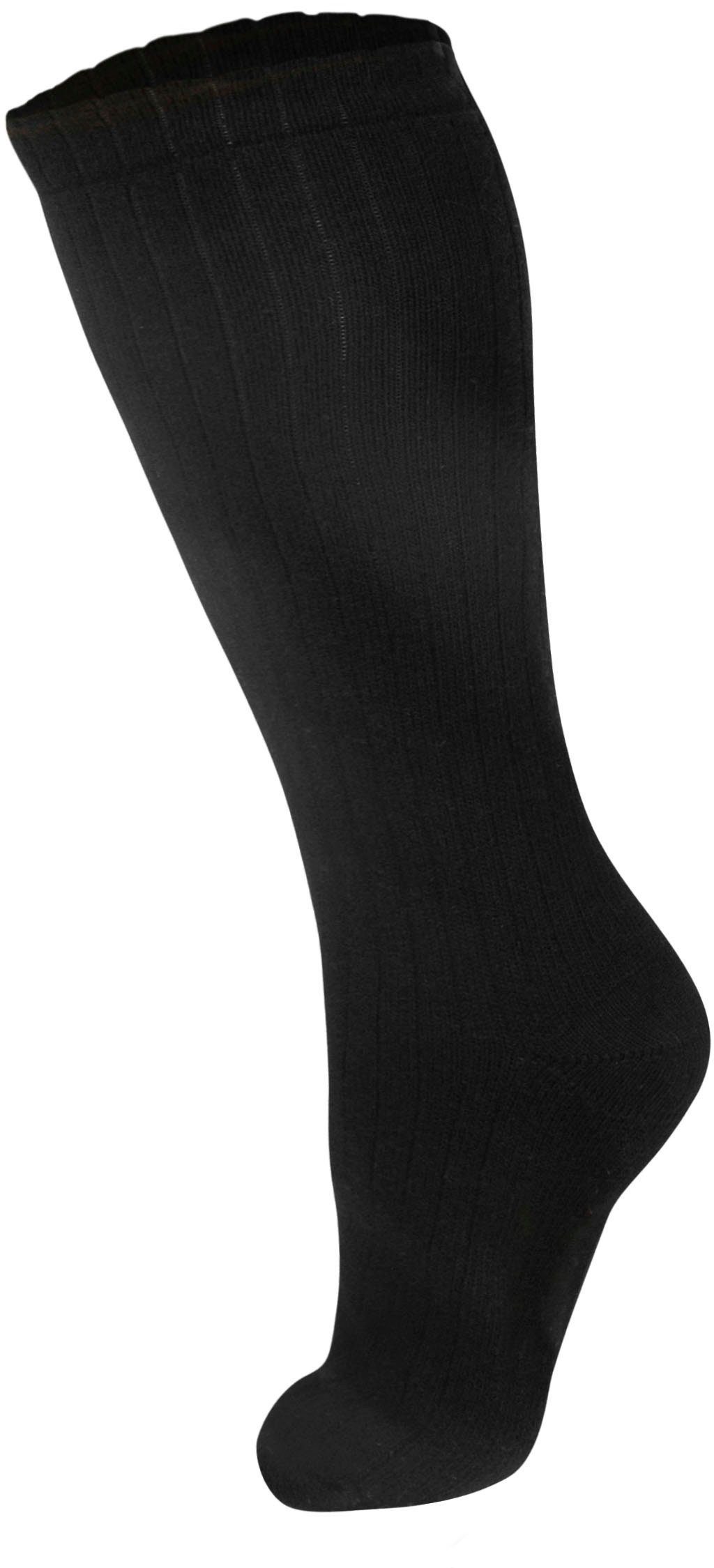 Fußgut Kniekousen Big Sensitiv kniekousen tot 50cm kuitomvang, comfortband, voor sterke kuiten, comfortabel, zacht (1 paar)
