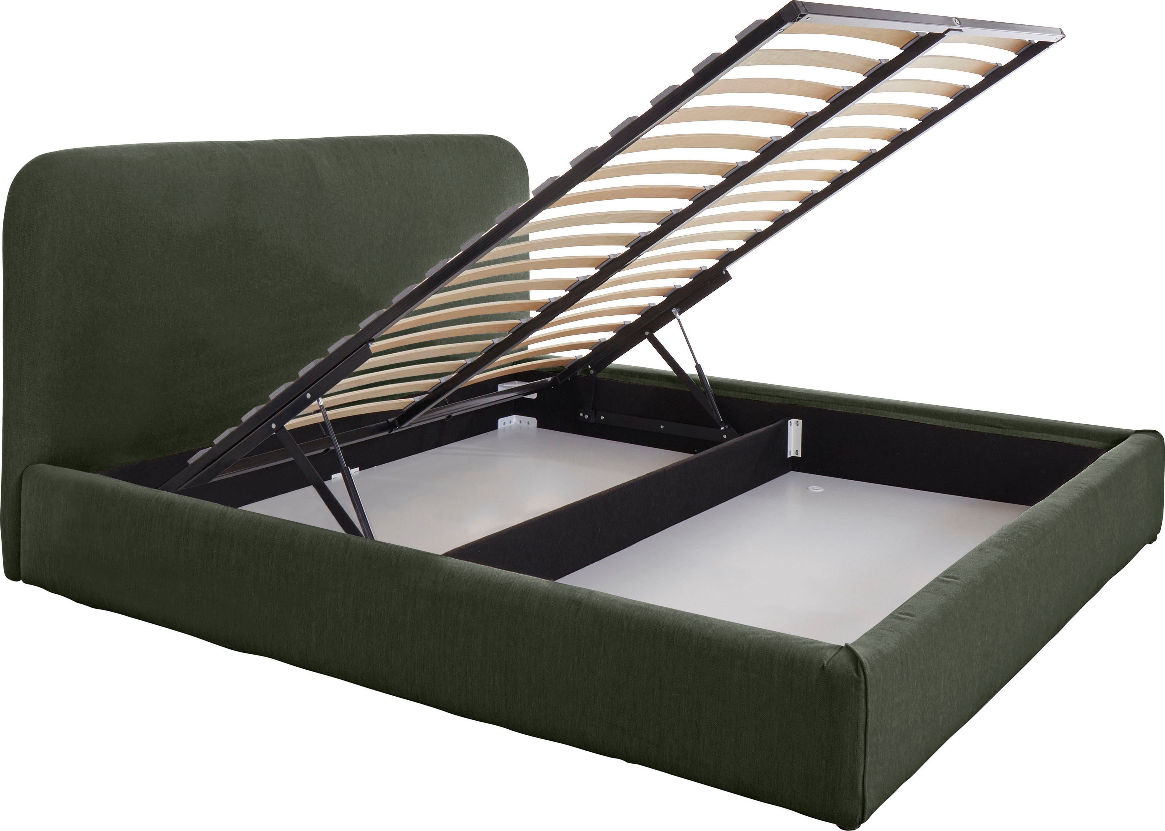 INOSIGN Gestoffeerd bed Venora met bedkist & lattenbodem, in 3 breedten