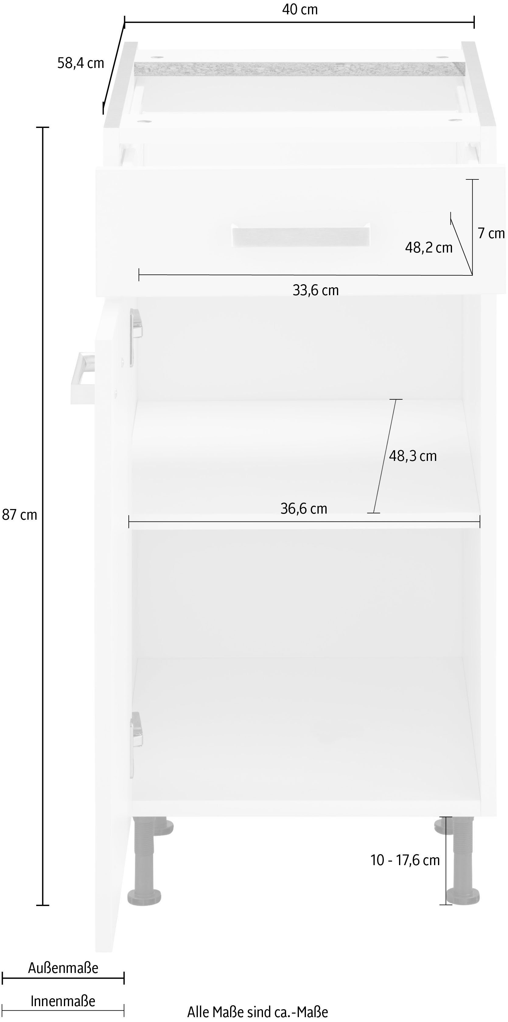 OPTIFIT Onderkast Parma Breedte 40 cm