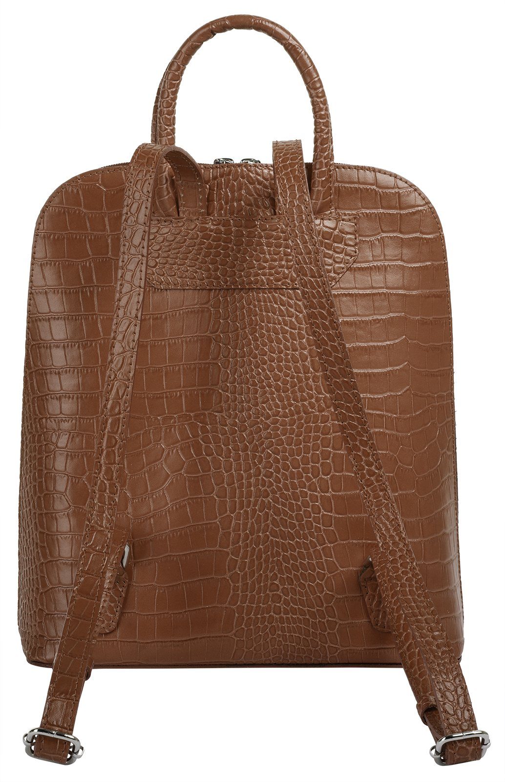 Cluty Rugzak echt leer, made in italy