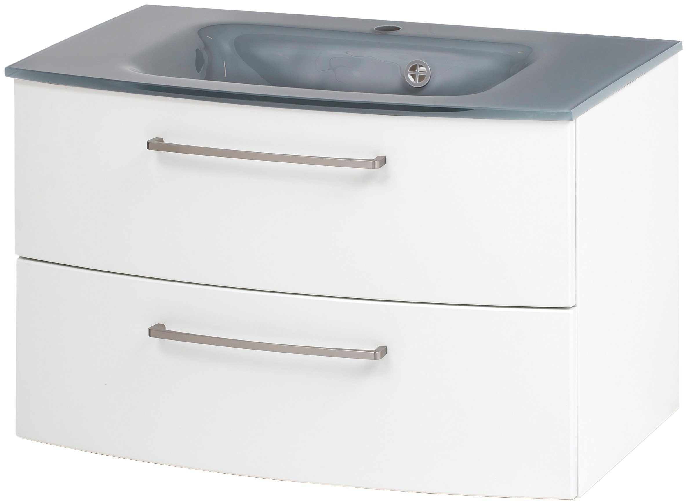 welltime Wastafelonderkast Windau Breedte 80 cm, met soft-closetechniek functie wastafelmeubels wit