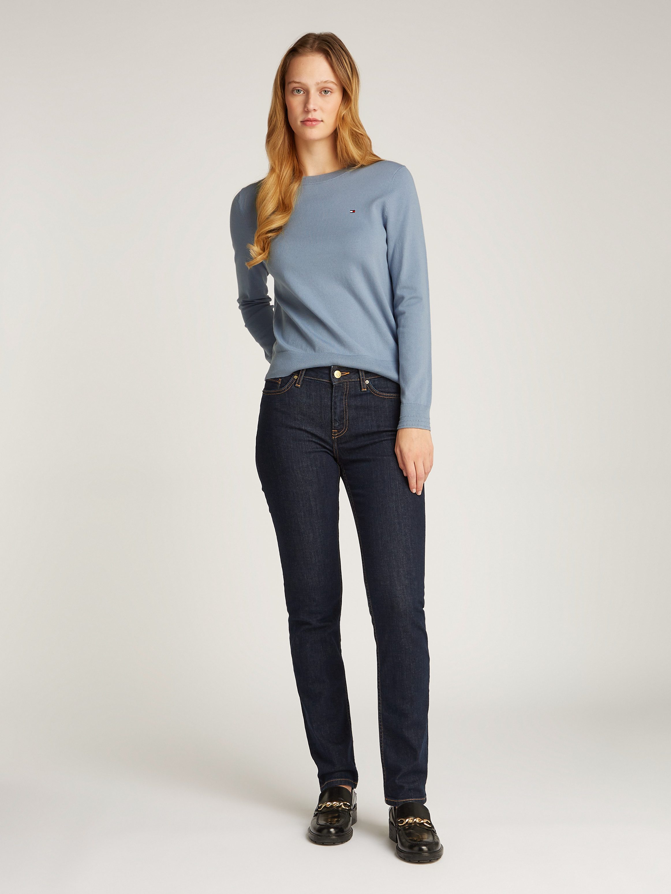 Tommy Hilfiger Trui met ronde hals CO JERSEY STITCH LS C-NK SWT