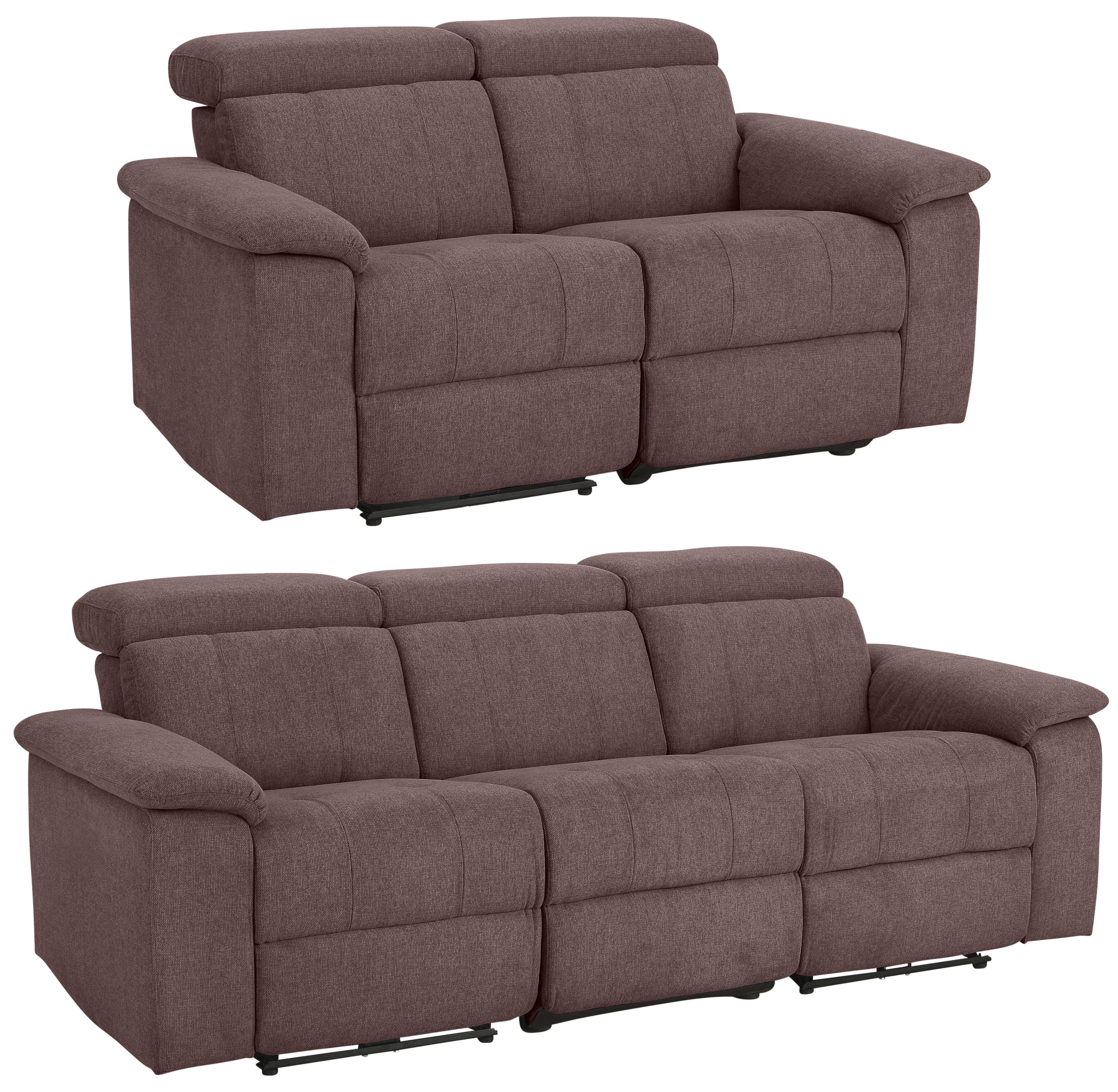 Home affaire Zithoek Binado met handmatige of elektrische relaxfunctie met usb-aansluiting (set, 2-delig)