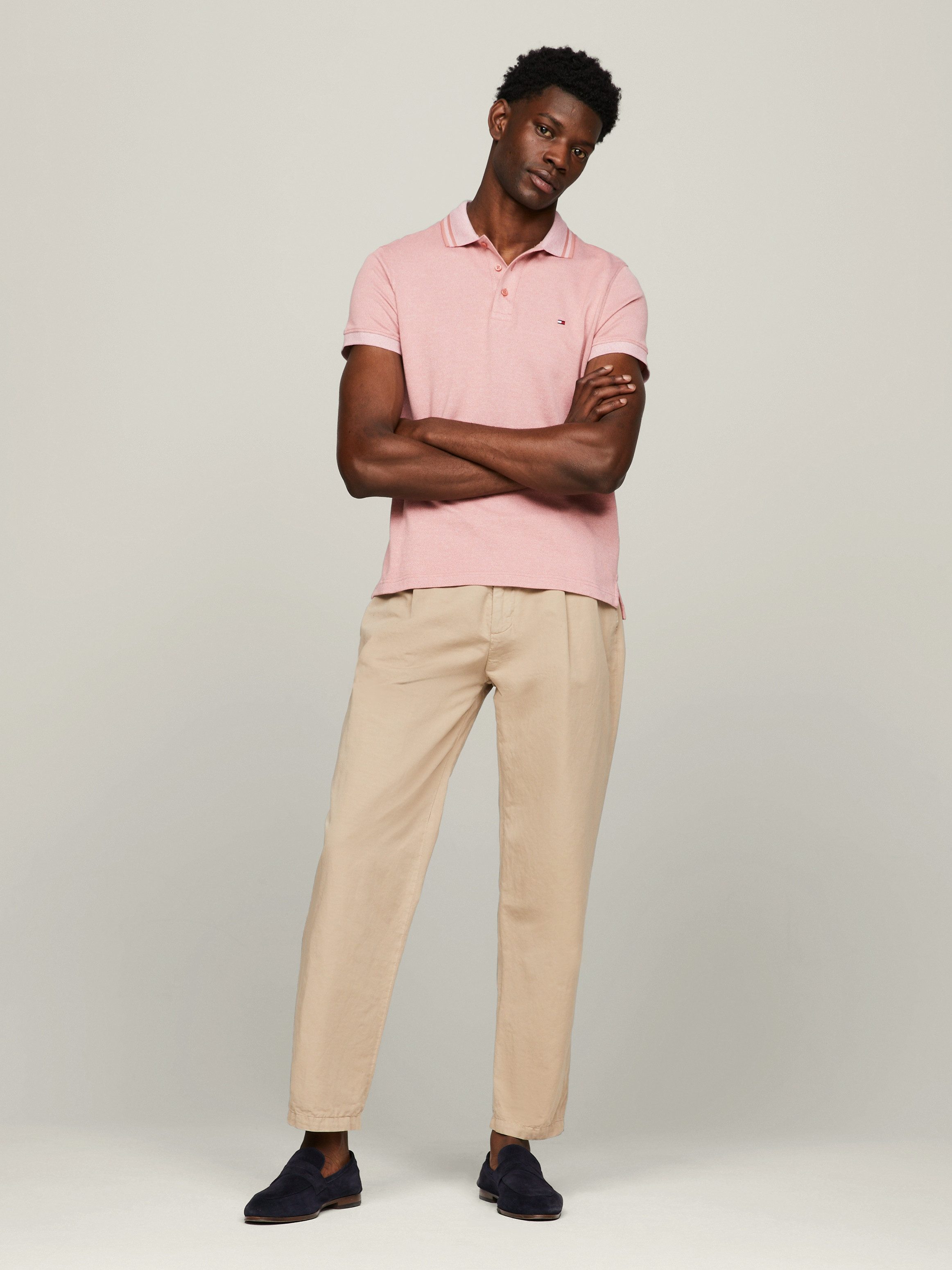 Tommy Hilfiger Poloshirt PRETWIST MOULINE SLIM FIT POLO