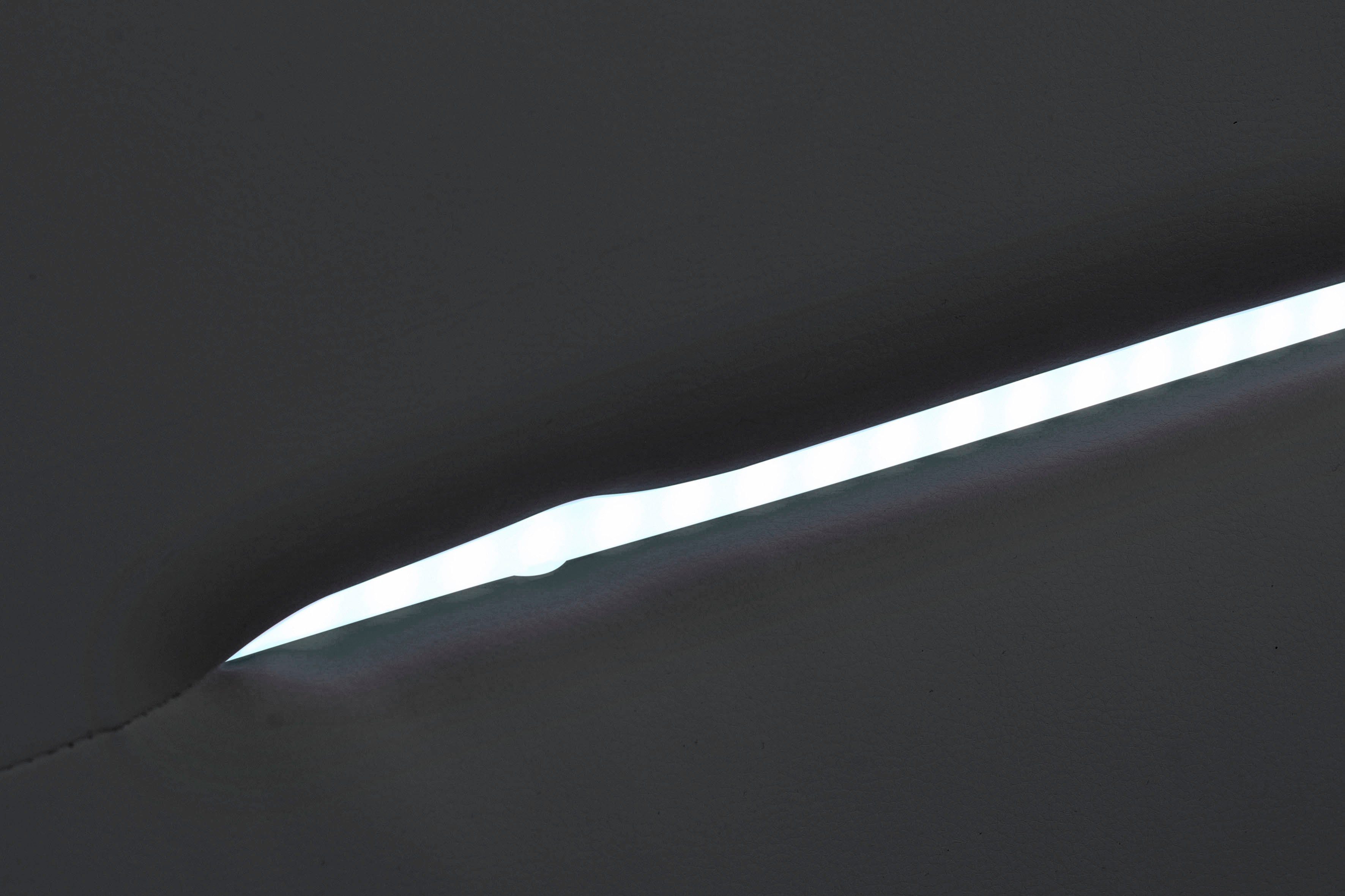 COTTA Boxspring Lighstar inclusief ledverlichting, topmatras, bedkist en sierkussen