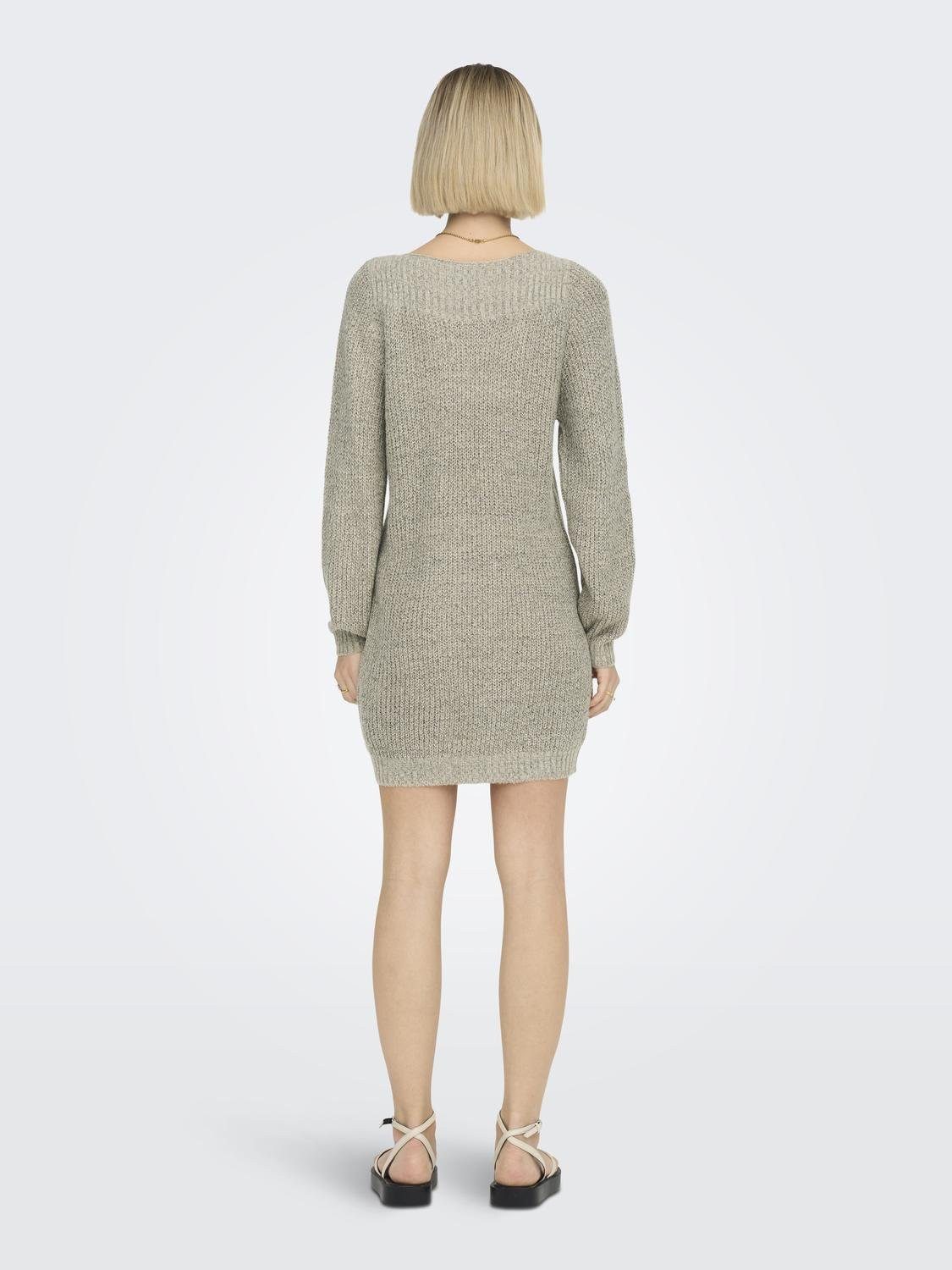 JDY Mini-jurk JDYWHITNEY MEGAN L/S BOAT DRESS KNT NOOS