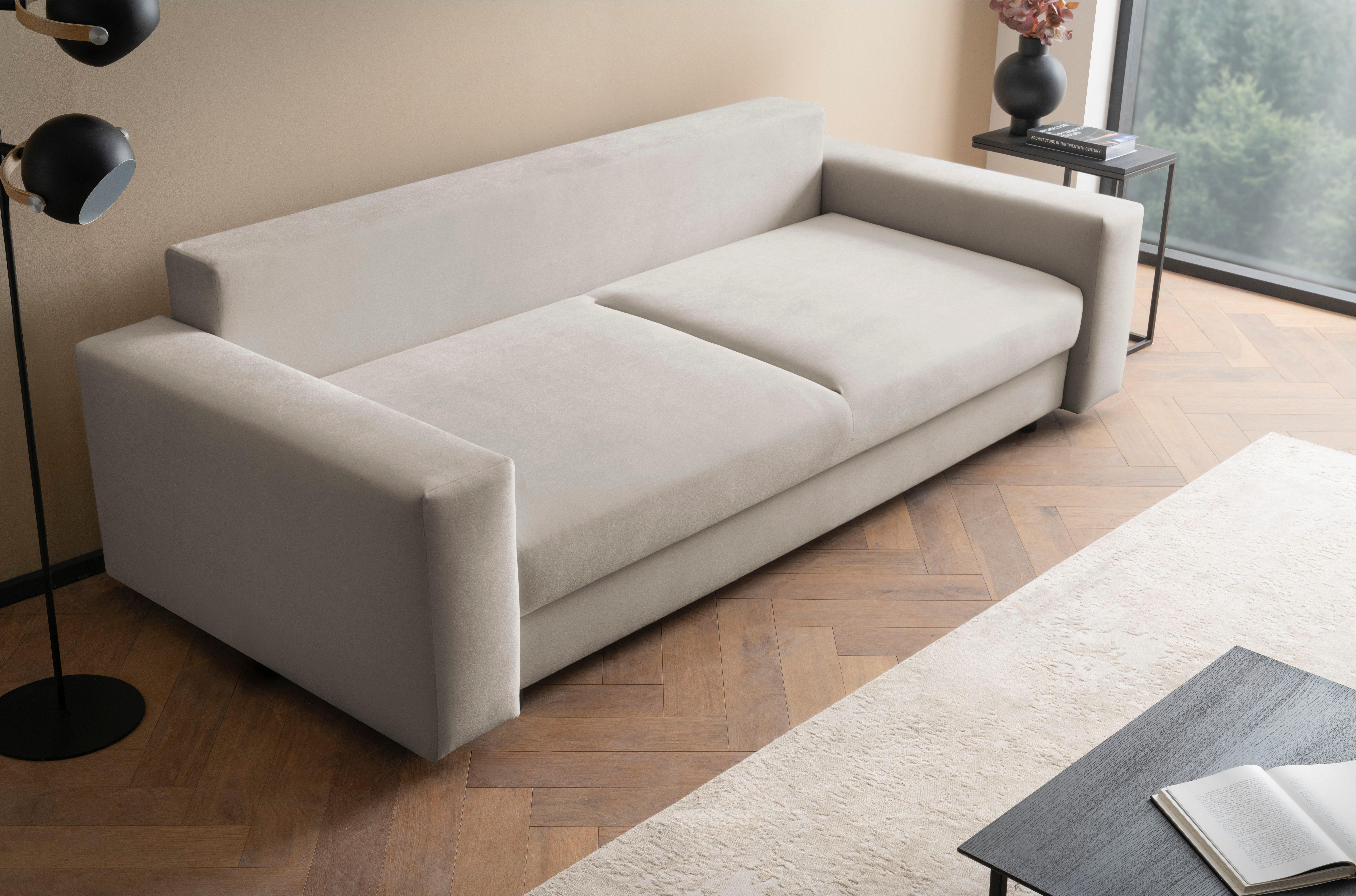 LeGer Home by Lena Gercke Slaapbank Imoga, kussen met slaapfunctie, 3-zits bank, bank met bedlade in moderne kleuren en stoffen, bedfunctie, ligoppervlak: 200x150 cm