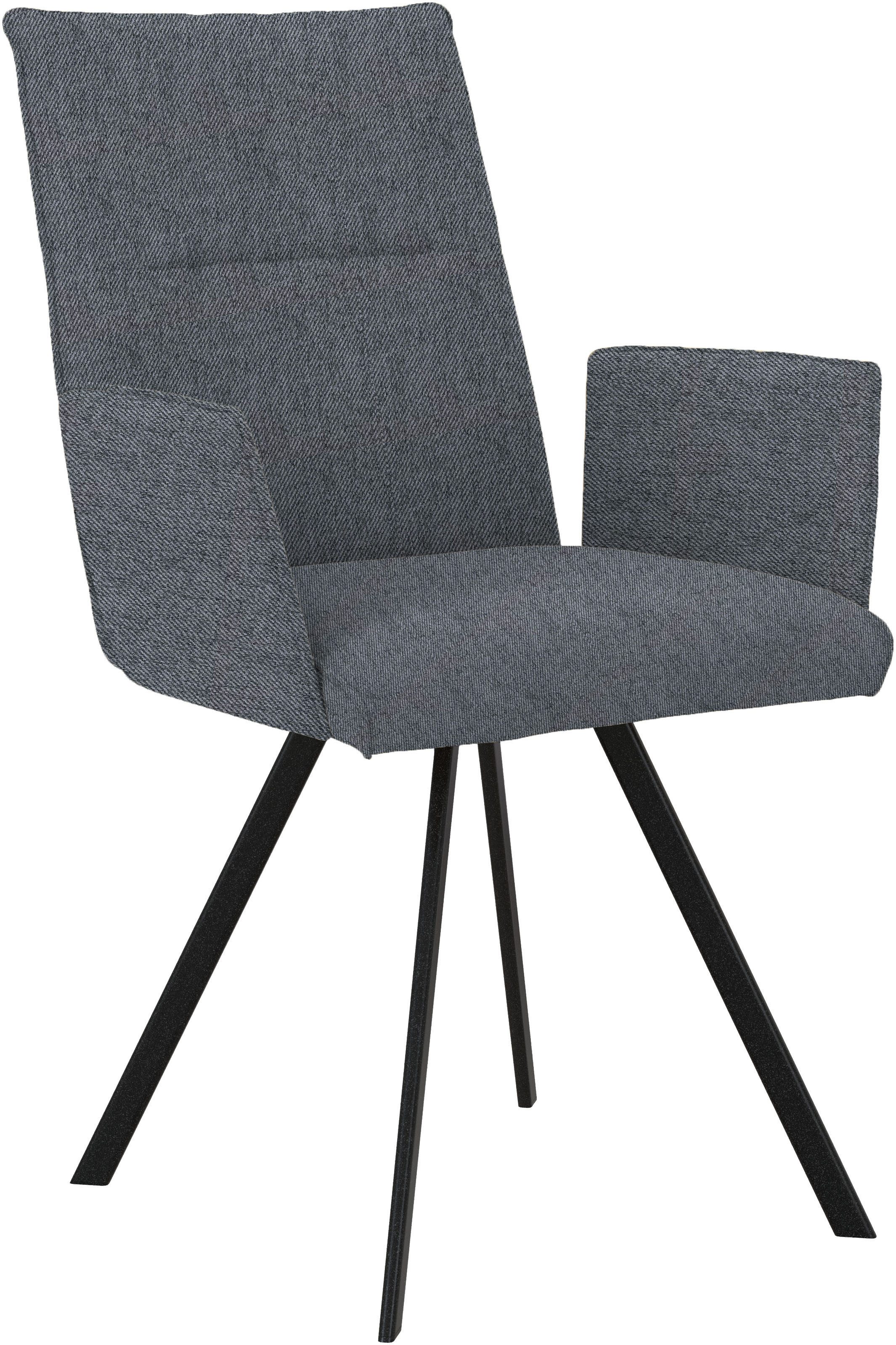 Home affaire Stoel met armleuningen Sava Metalen frame (set, 2 stuks)
