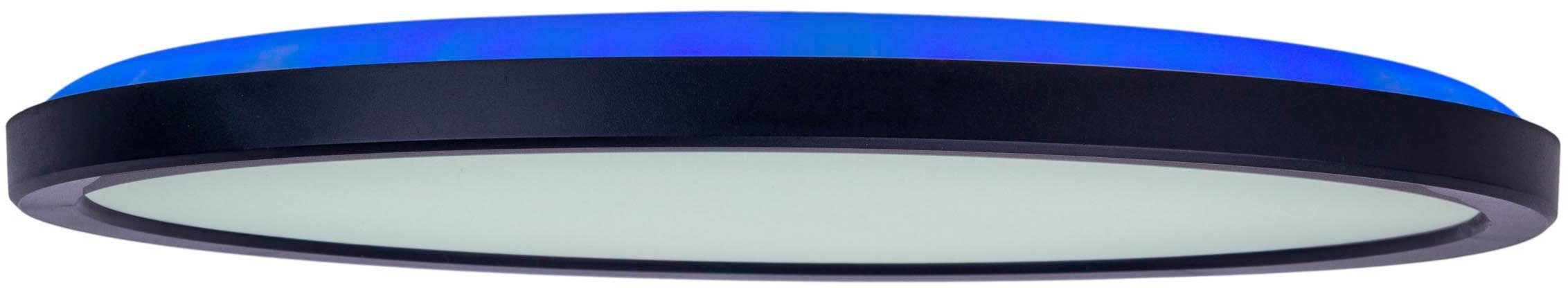 näve Plafondlamp LED "CARLO" met RGB-achtergrondverlichting D: 29,3 cm Dimbaar met geheugenfunctie, kleurwisselaar en nachtlichtfunctie (2 stuks)