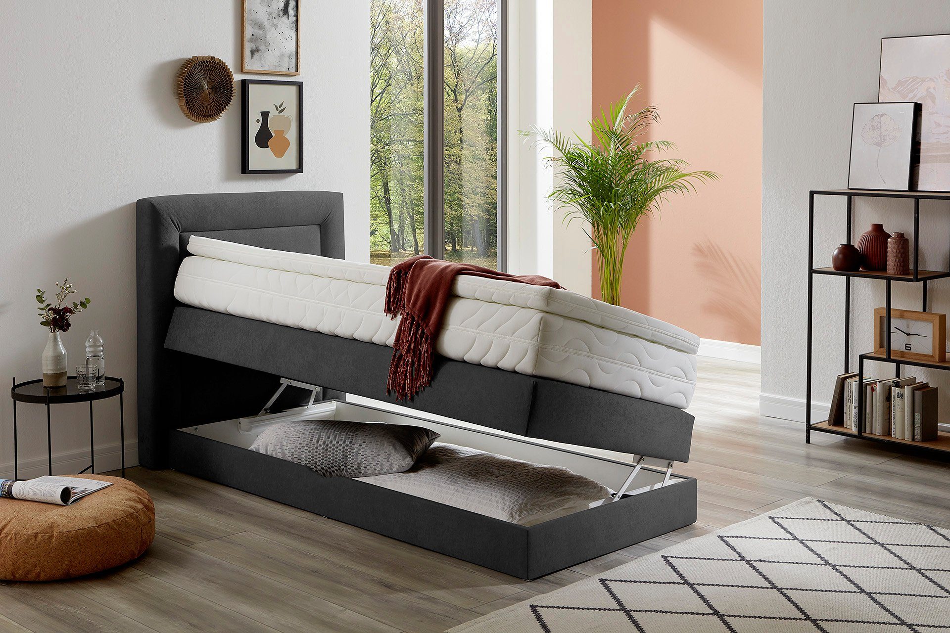 Westfalia Polsterbetten Boxspring naar keuze met bedkist en topmatras
